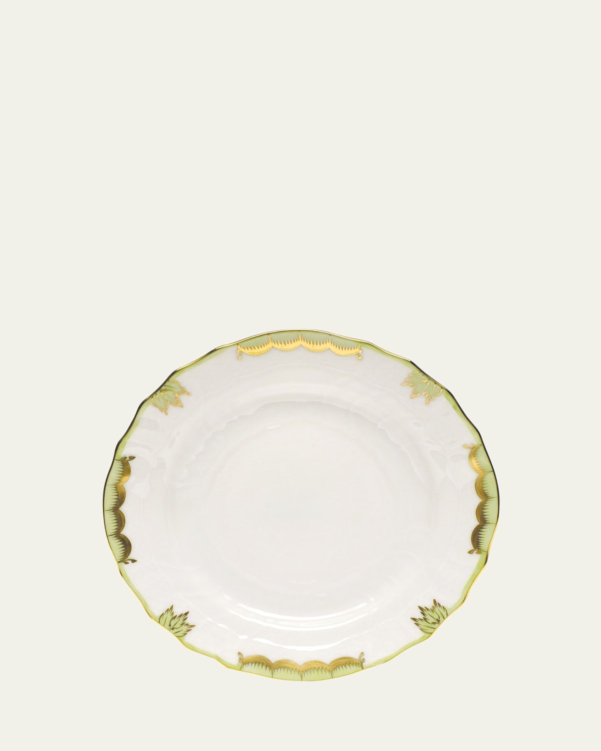 Herend Princess Victoria Bread & Butter Plate In Green