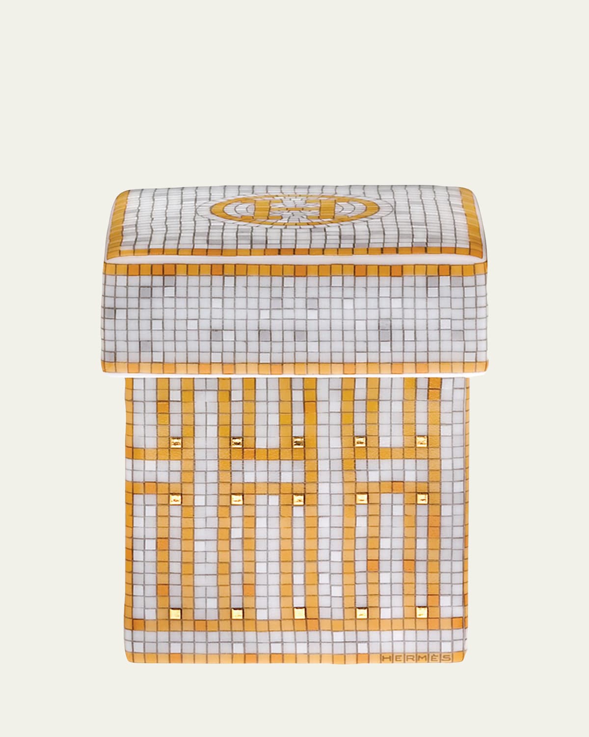 Pre-owned Herm S Mosaique Au 24 Small Box