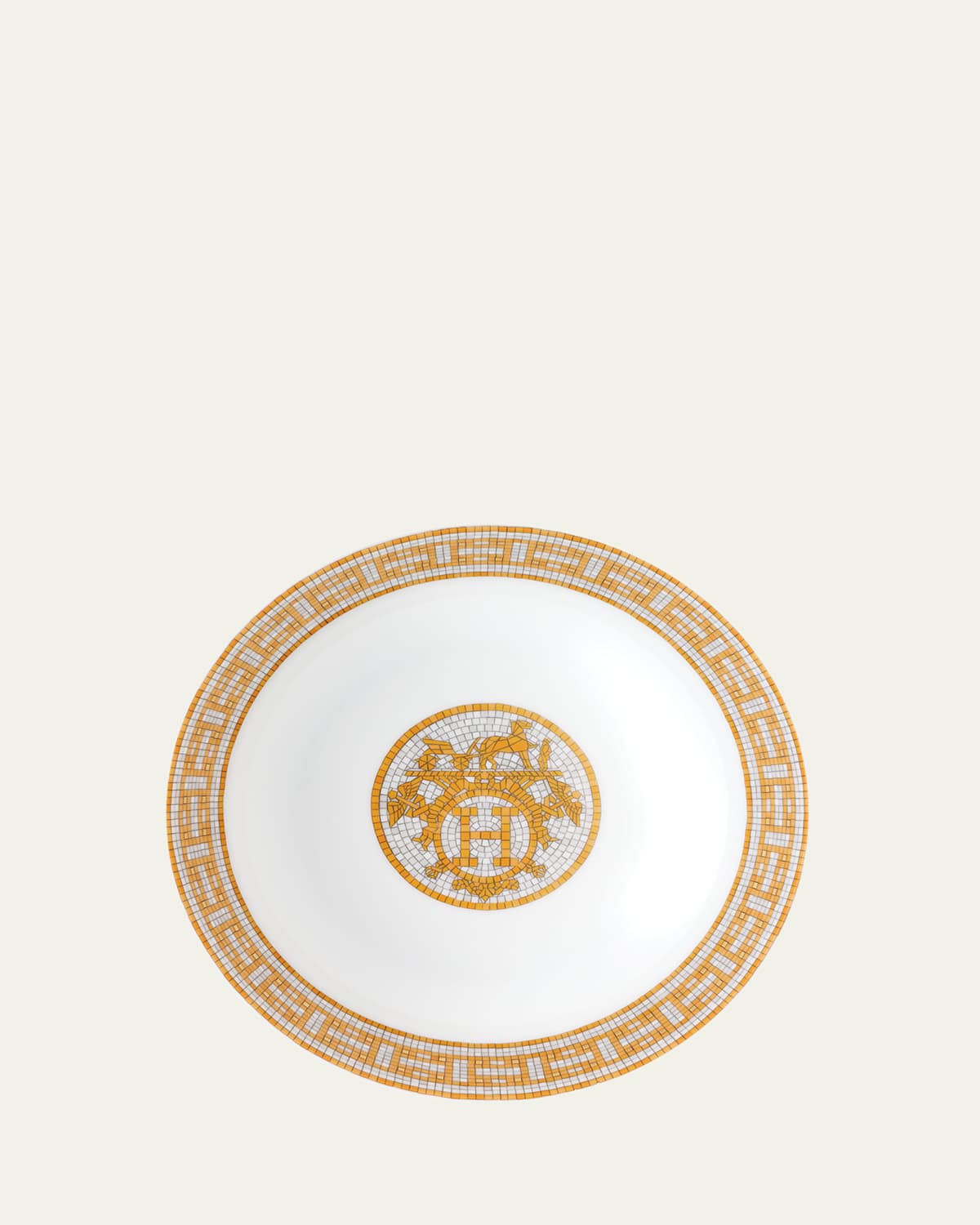 Pre-owned Herm S Mosaique Au 24 Cereal Plate