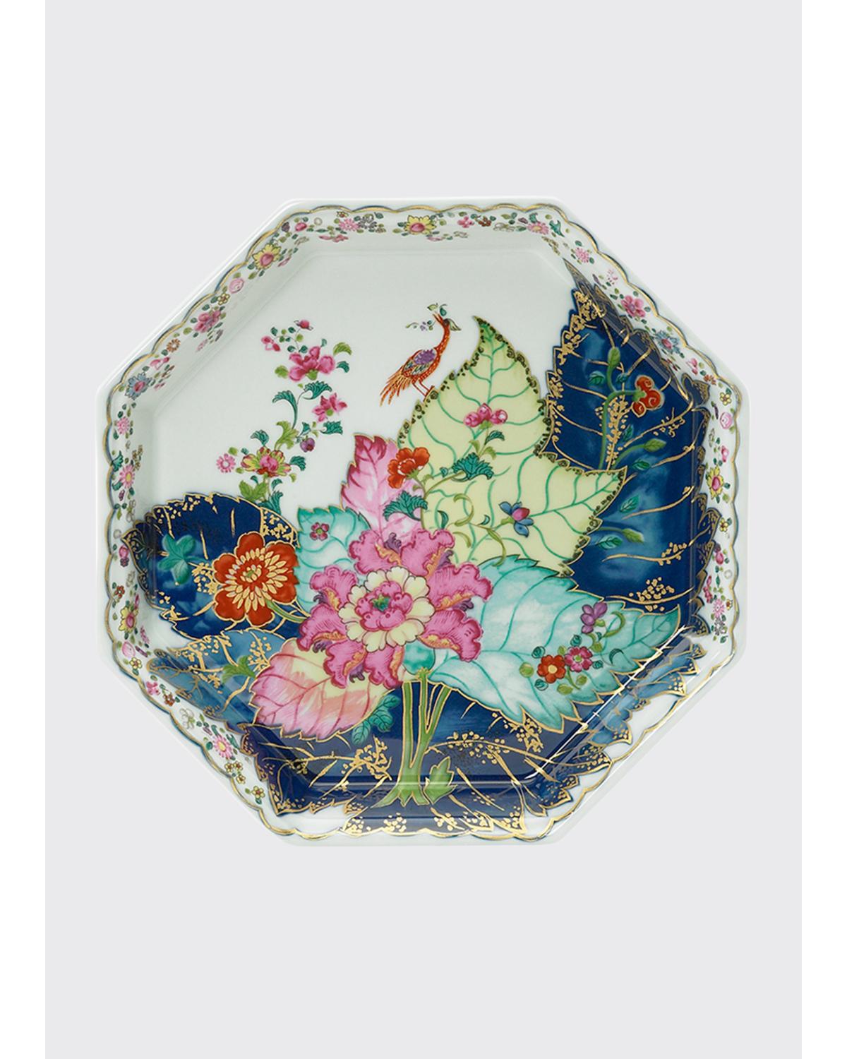 Mottahedeh Tobacco Leaf Octagonal Serving Tray