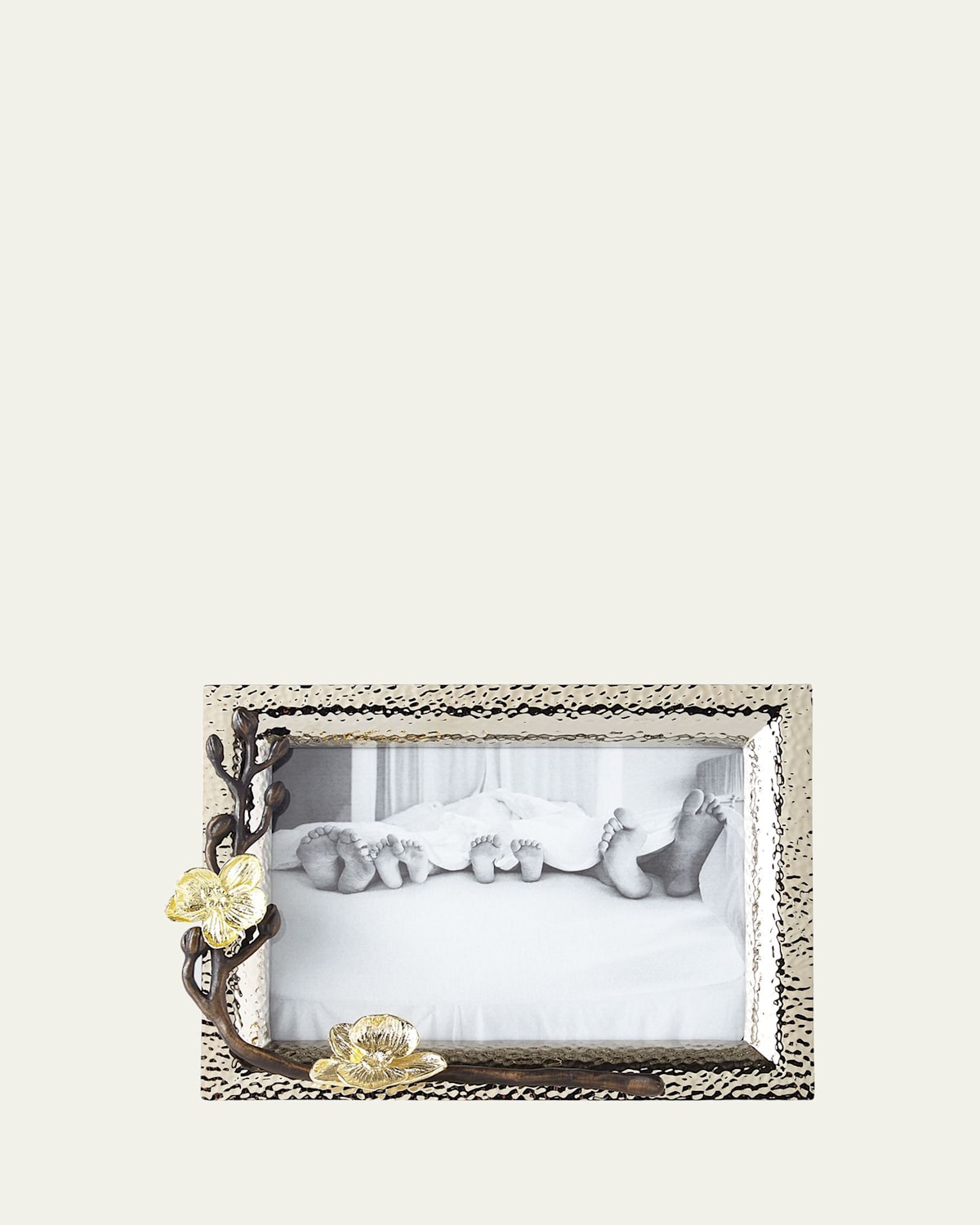 Michael Aram Gold Orchid 5" X 7" Picture Frame In Silver