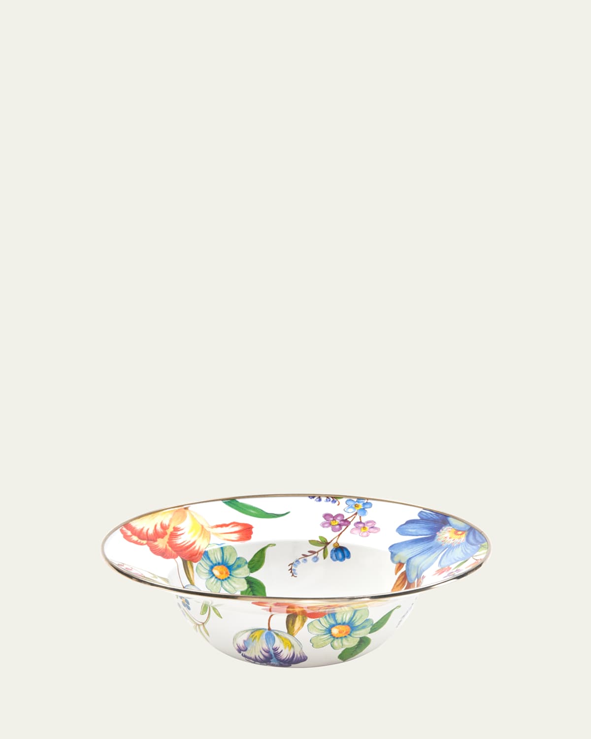 Mackenzie-childs Mackenzie Childs Flower Market Enameled Steel Serving Bowl