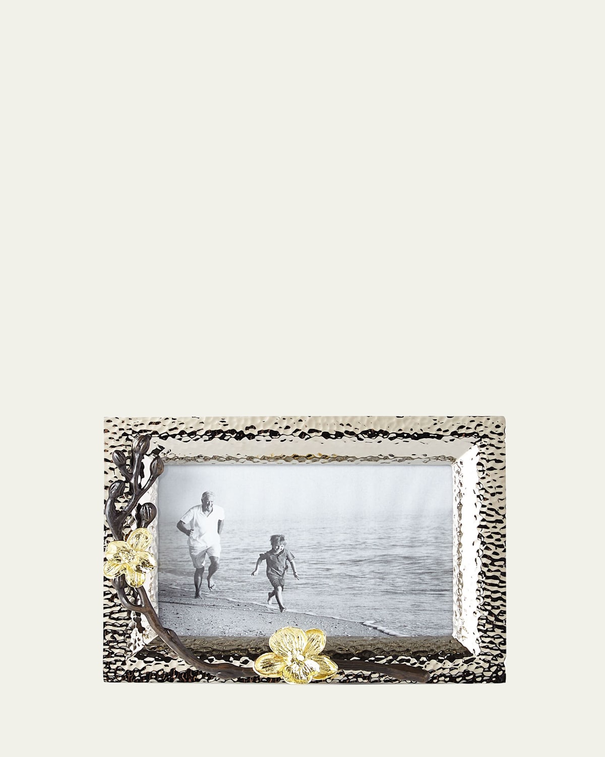 Michael Aram Gold Orchid 4" X 6" Picture Frame In Silver