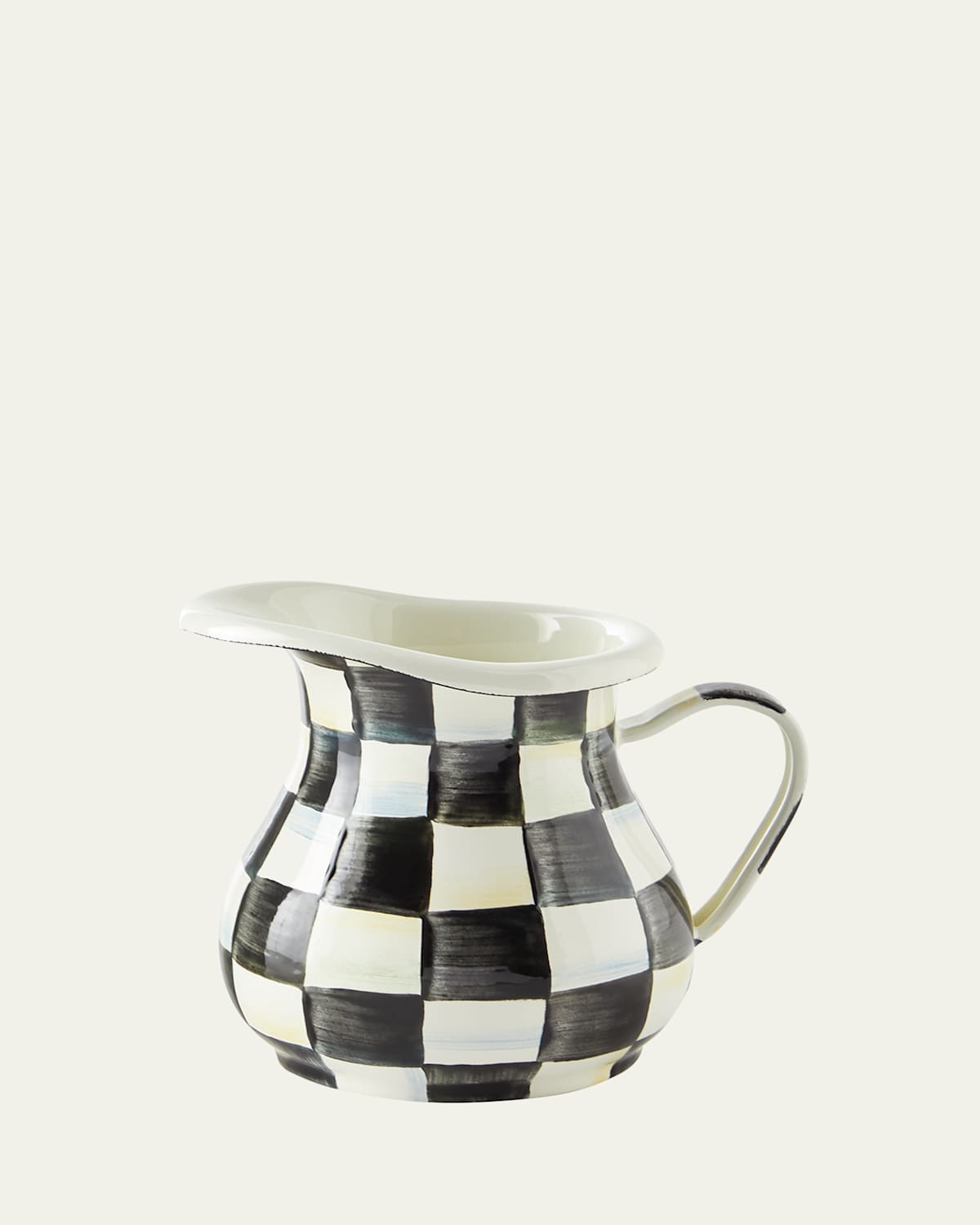 Mackenzie-childs Courtly Check Enamel Creamer In Multi