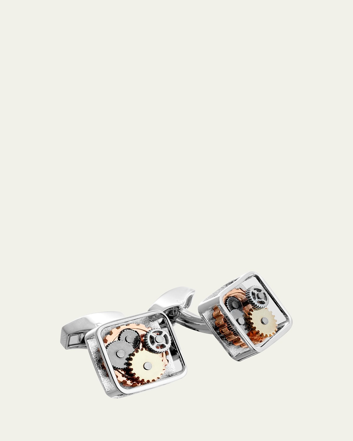 Tateossian Gunmetal Gear Cuff Links, Brass | Thumbnail 3 Tateossian Gunmetal Gear Cuff Links, Brass | Thumbnail 3