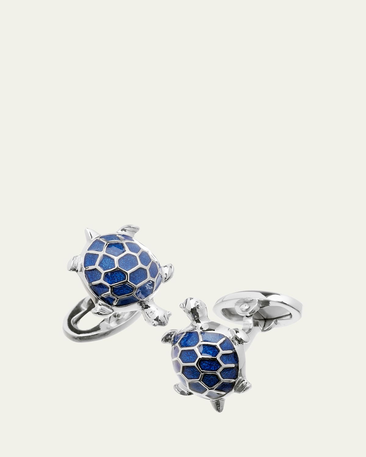Blue Turtle Cuff Links