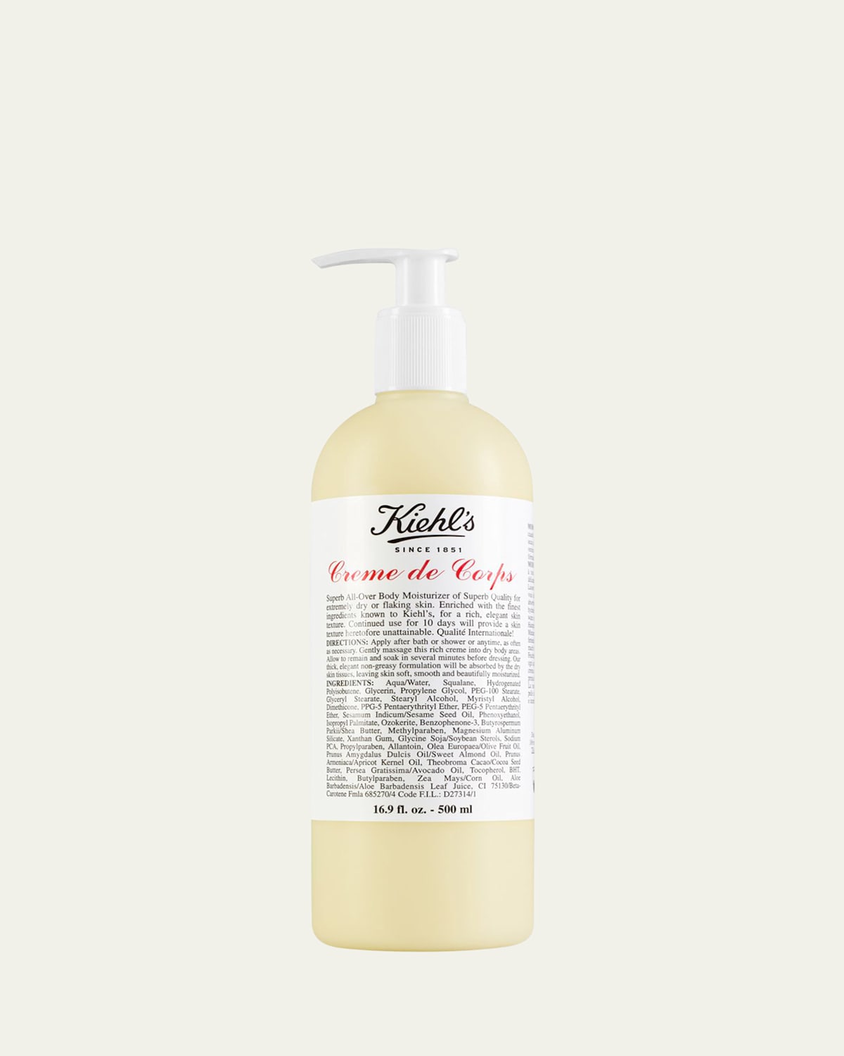 Creme de Corps with Pump, 16.9 oz.