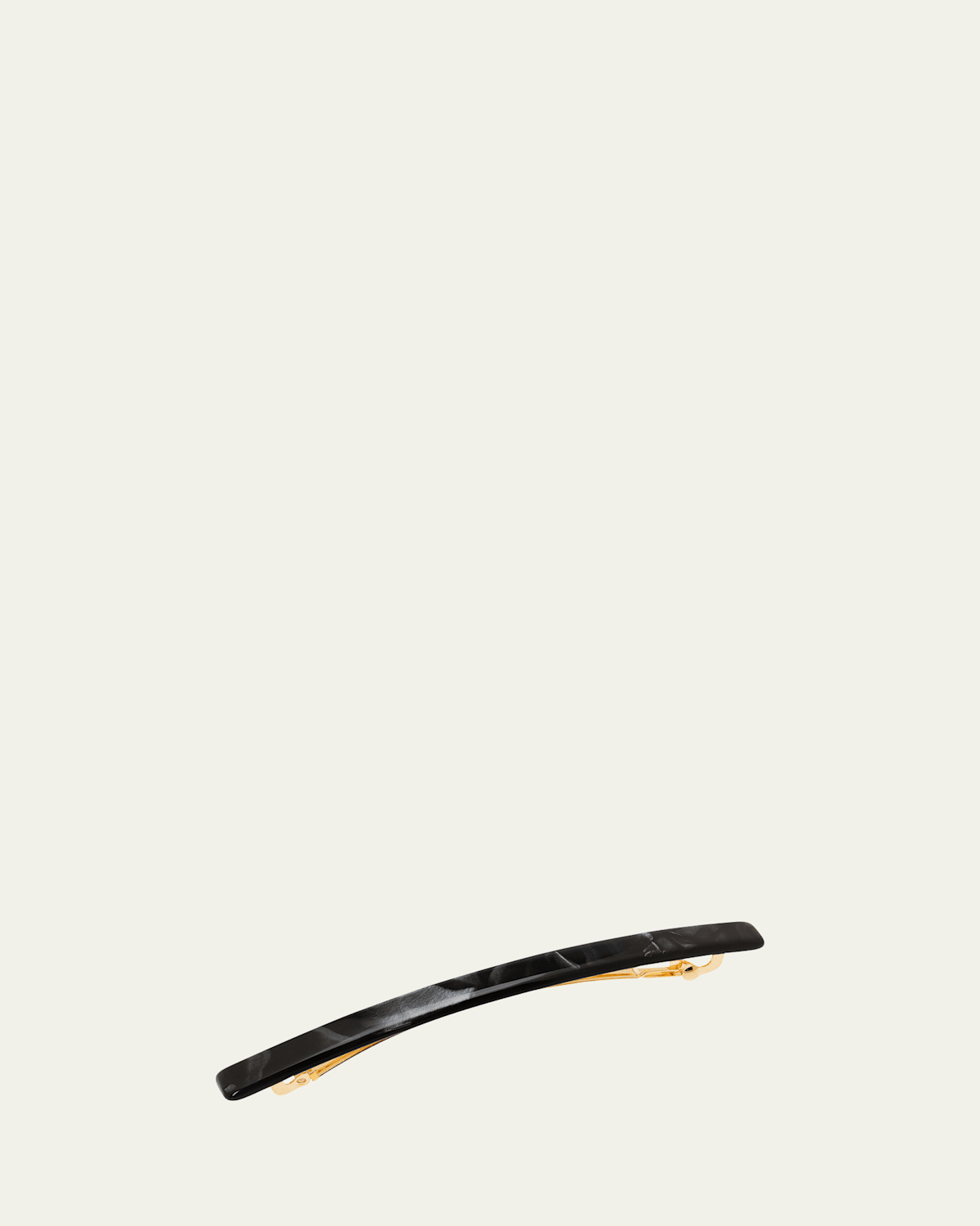 France Luxe Long & Skinny Barrette In Nacro Black