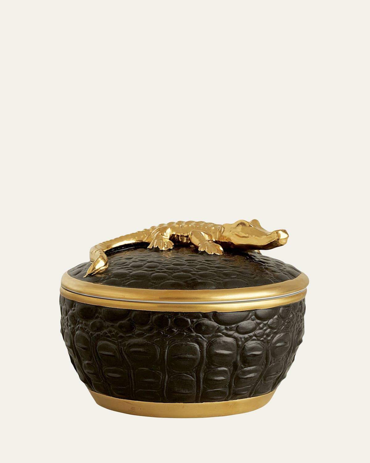 L'objet Gold Crocodile Pink Champagne Scented Candle