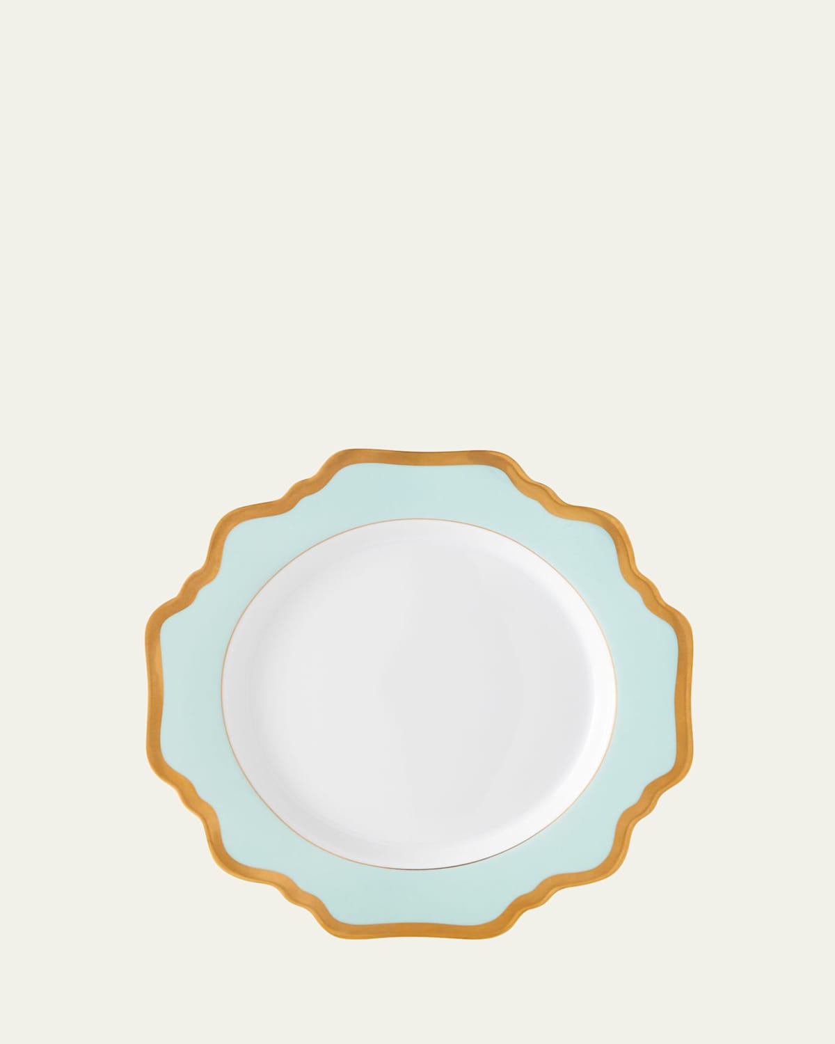 Anna Weatherley Aqua Rimmed Salad Plate