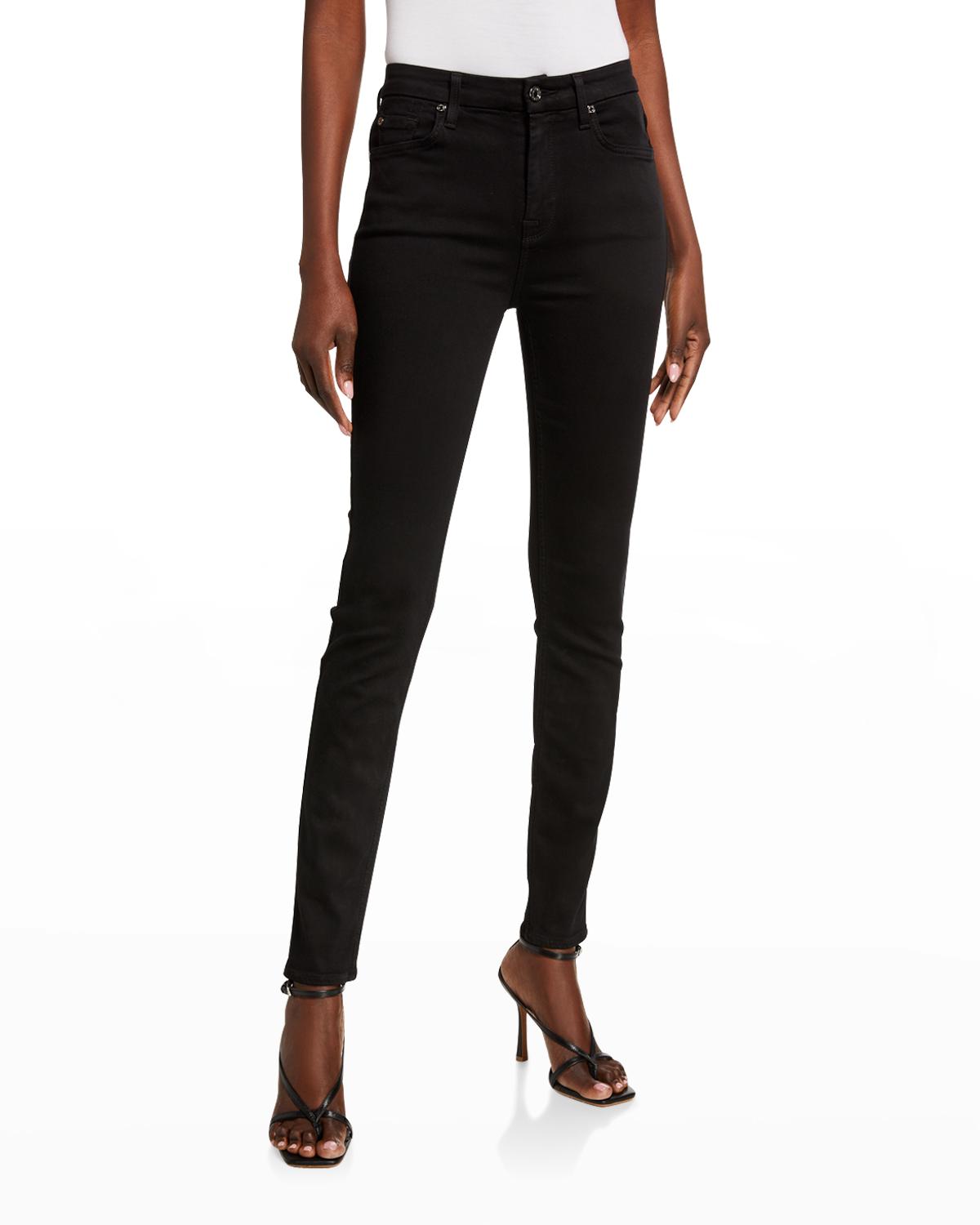 High-Waist Skinny Jeans, Slim Illusion Luxe Black