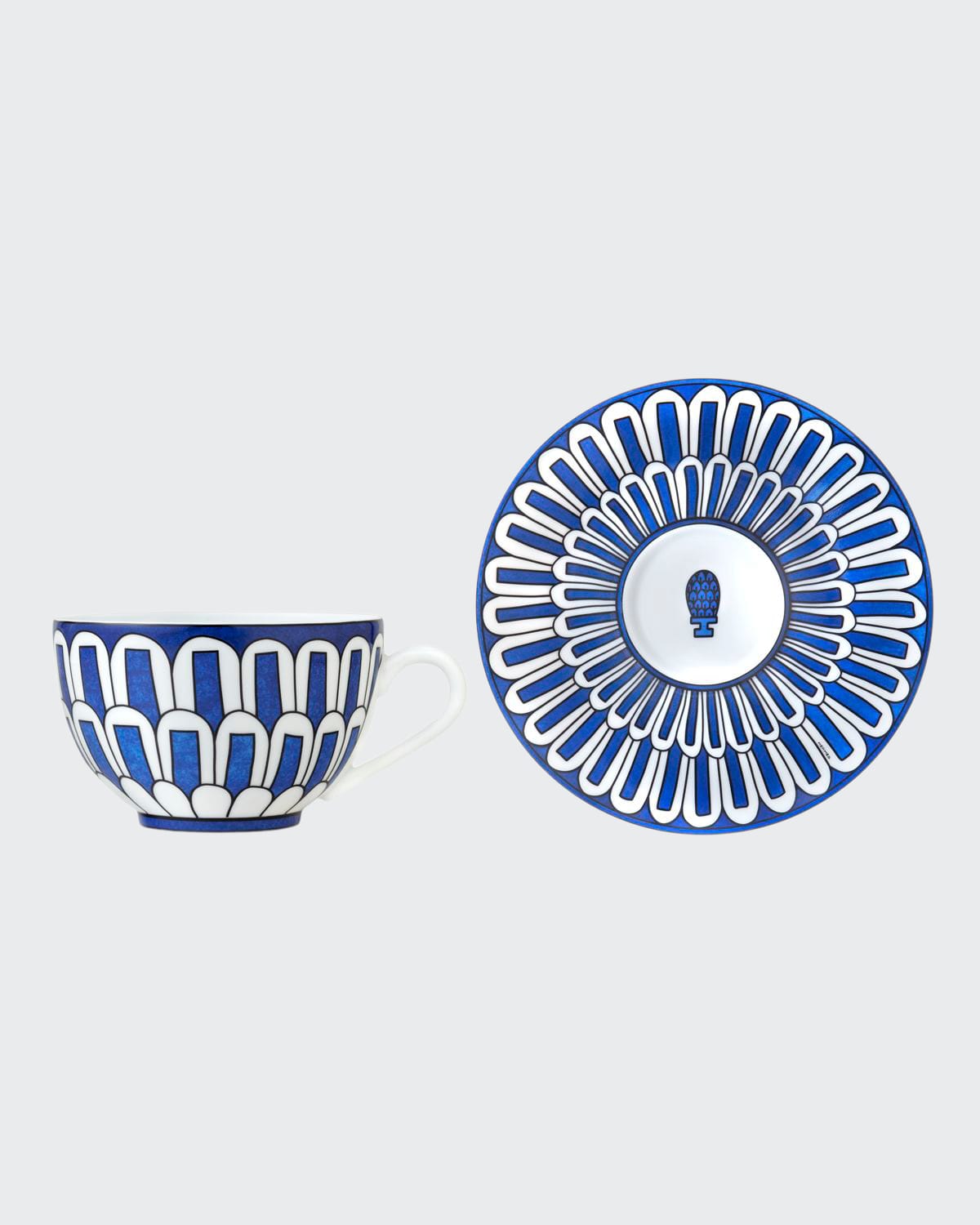 HERMÈS Bleus d'Ailleurs Cup & Saucer