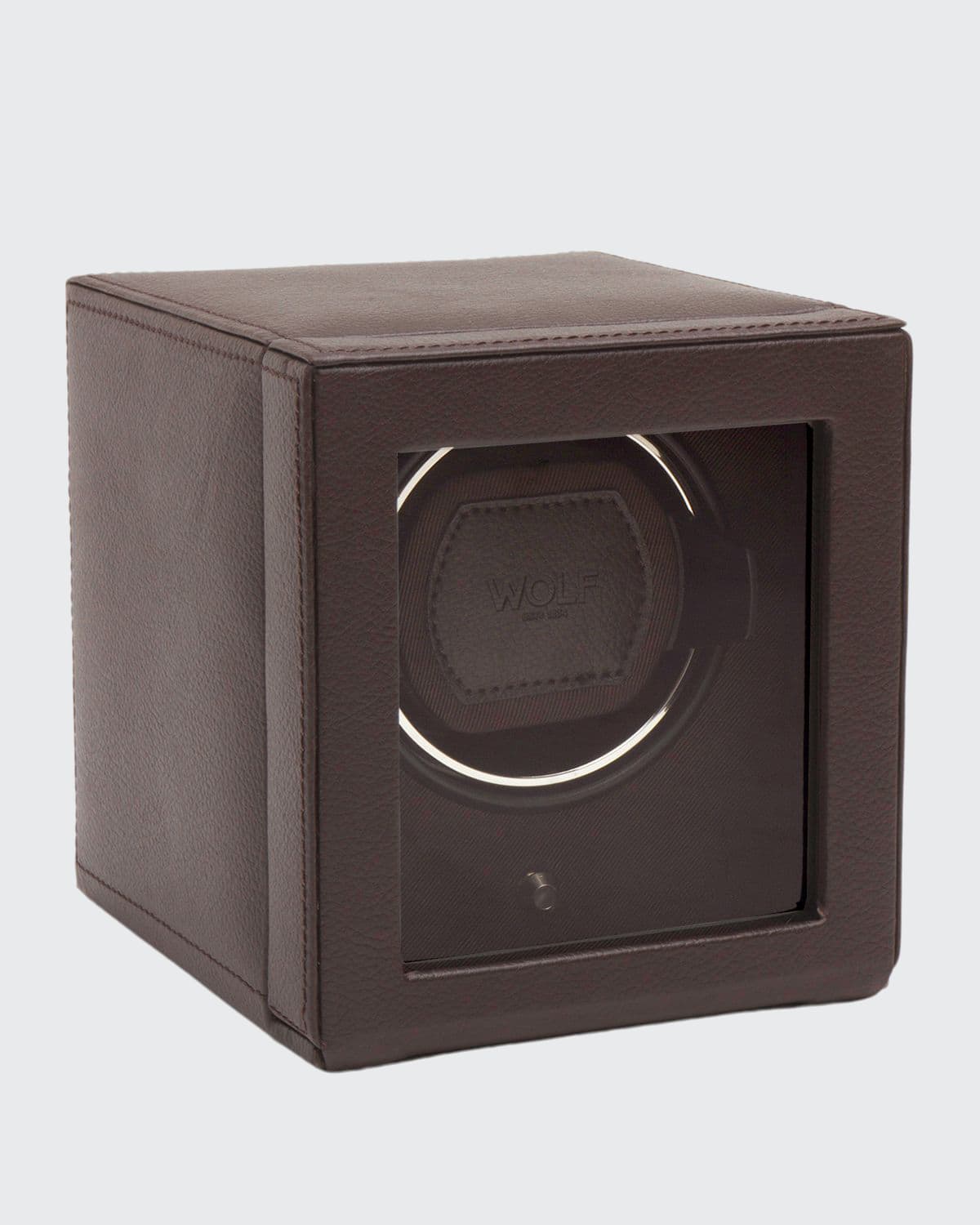 Wolf Cub Watch Winder With Cover In Black
