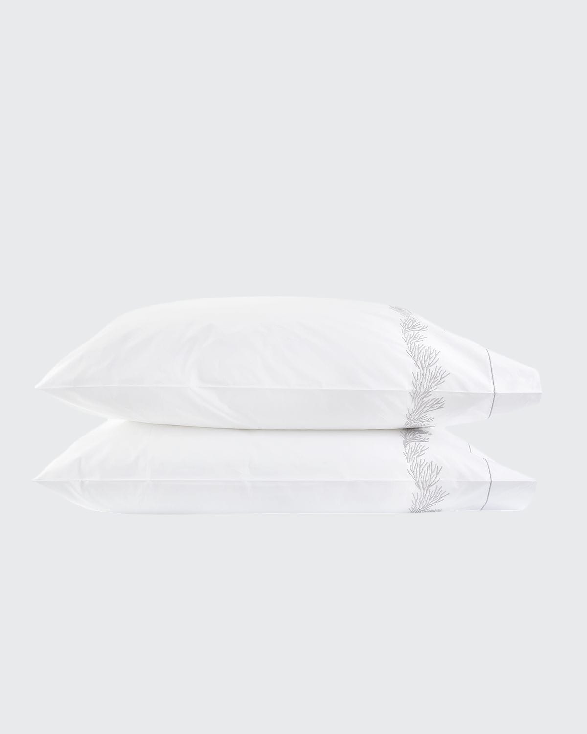 Matouk Atoll Pillowcase Pair, King In White
