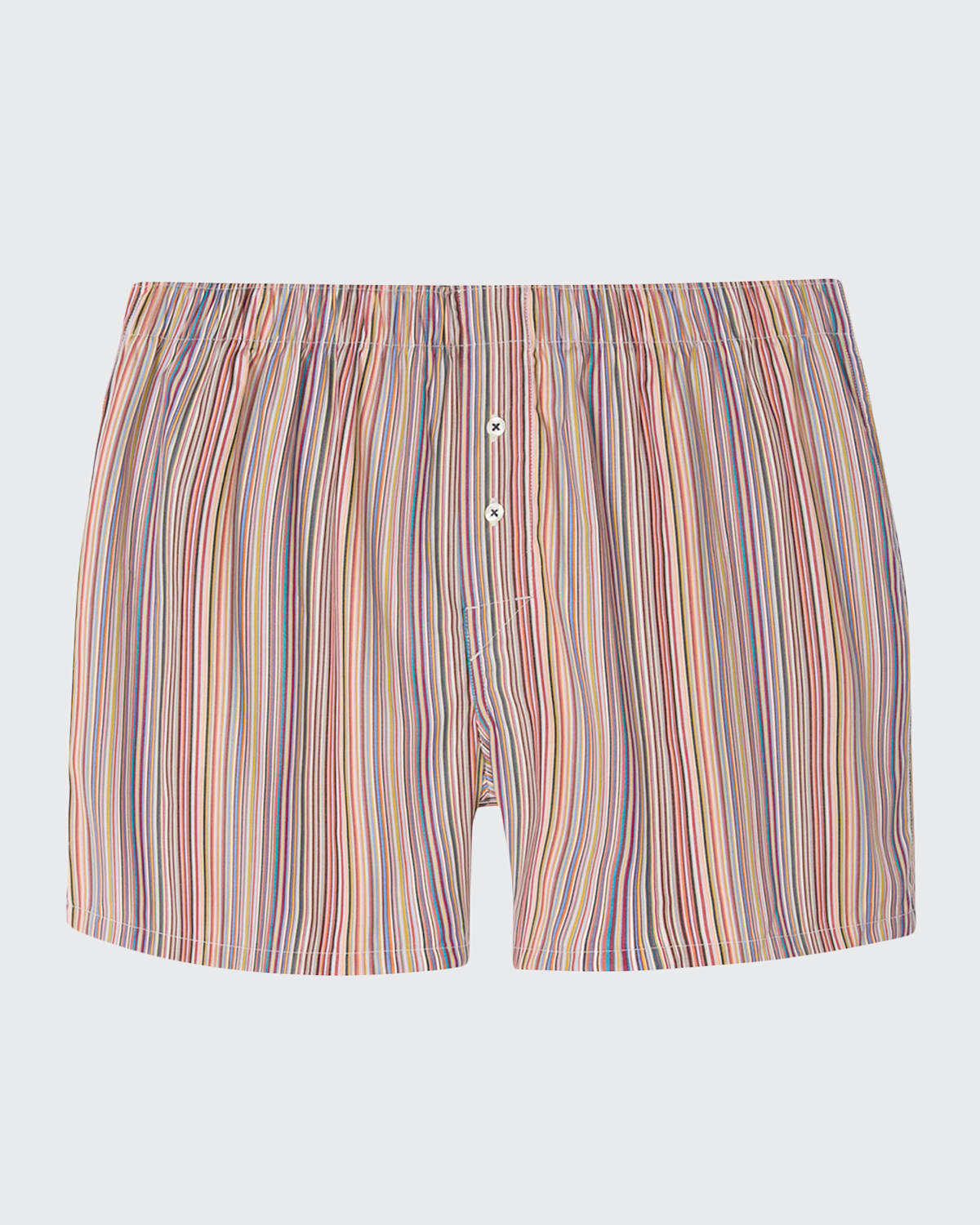 Paul Smith 'signature Stripe' Cotton Boxer Shorts Multicolour In Multi