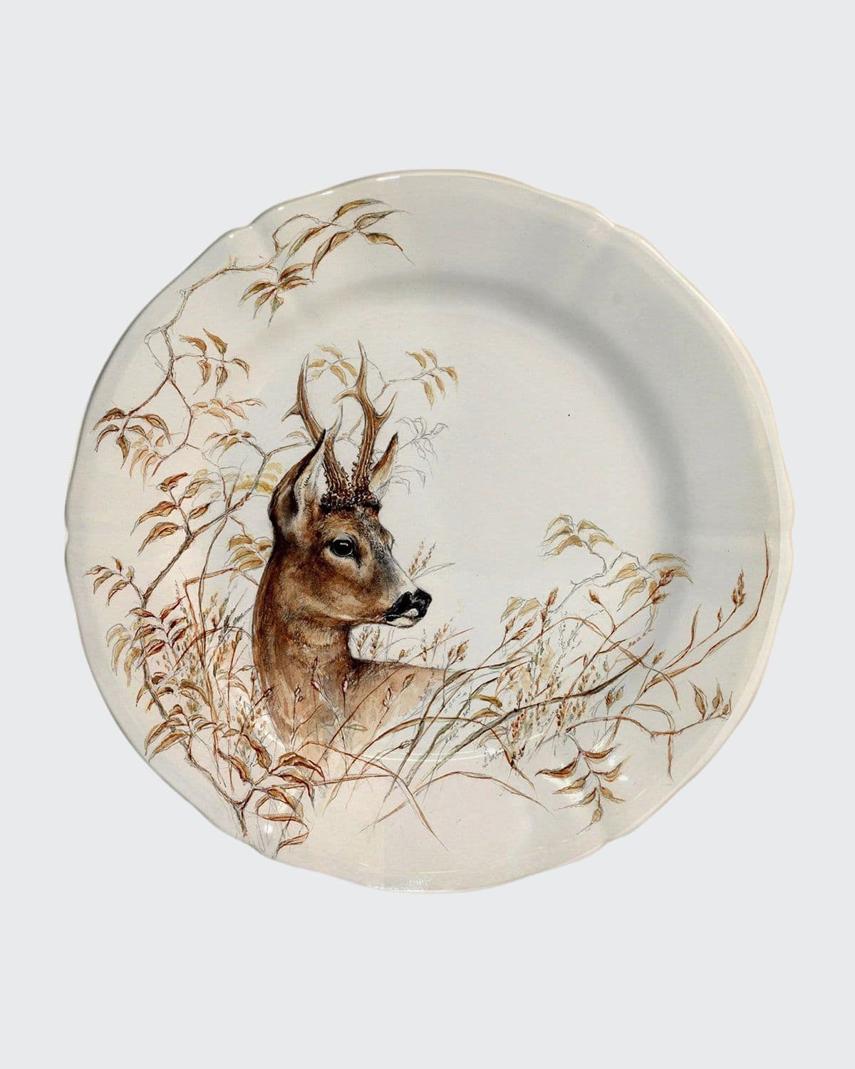 Gien Sologne Dessert Plate In Animal Print