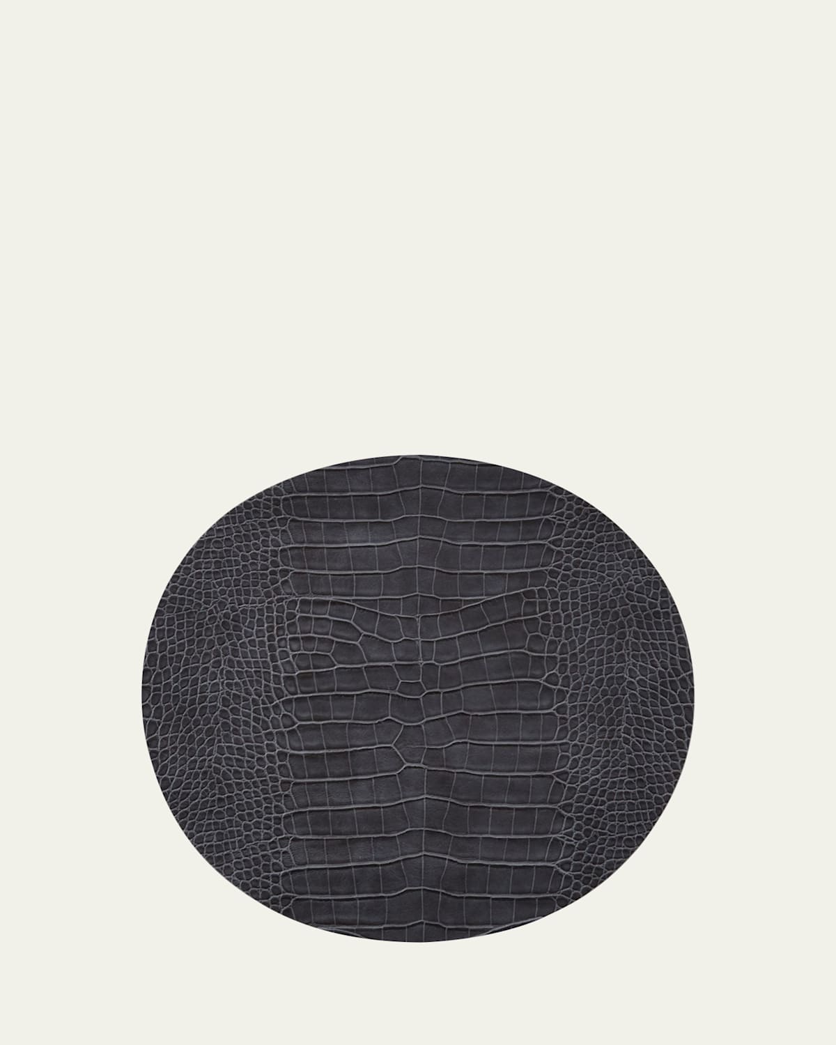 Kim Seybert Croco Placemat In Charcoal