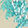BEIGE WITH TURQUOISE WISTERIA EMBRD
