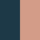 Dark Blue Palm Floral