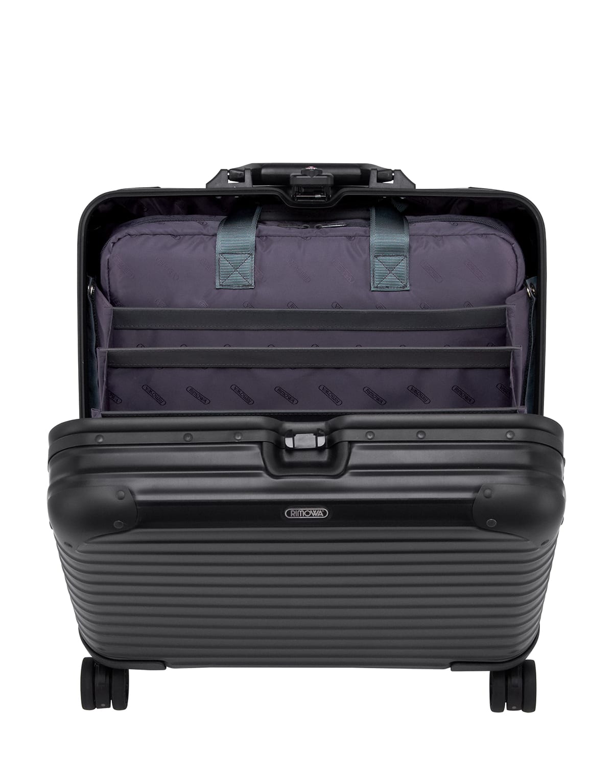 Rimowa Topas Stealth Luggage, Locks & Handles on Left Side