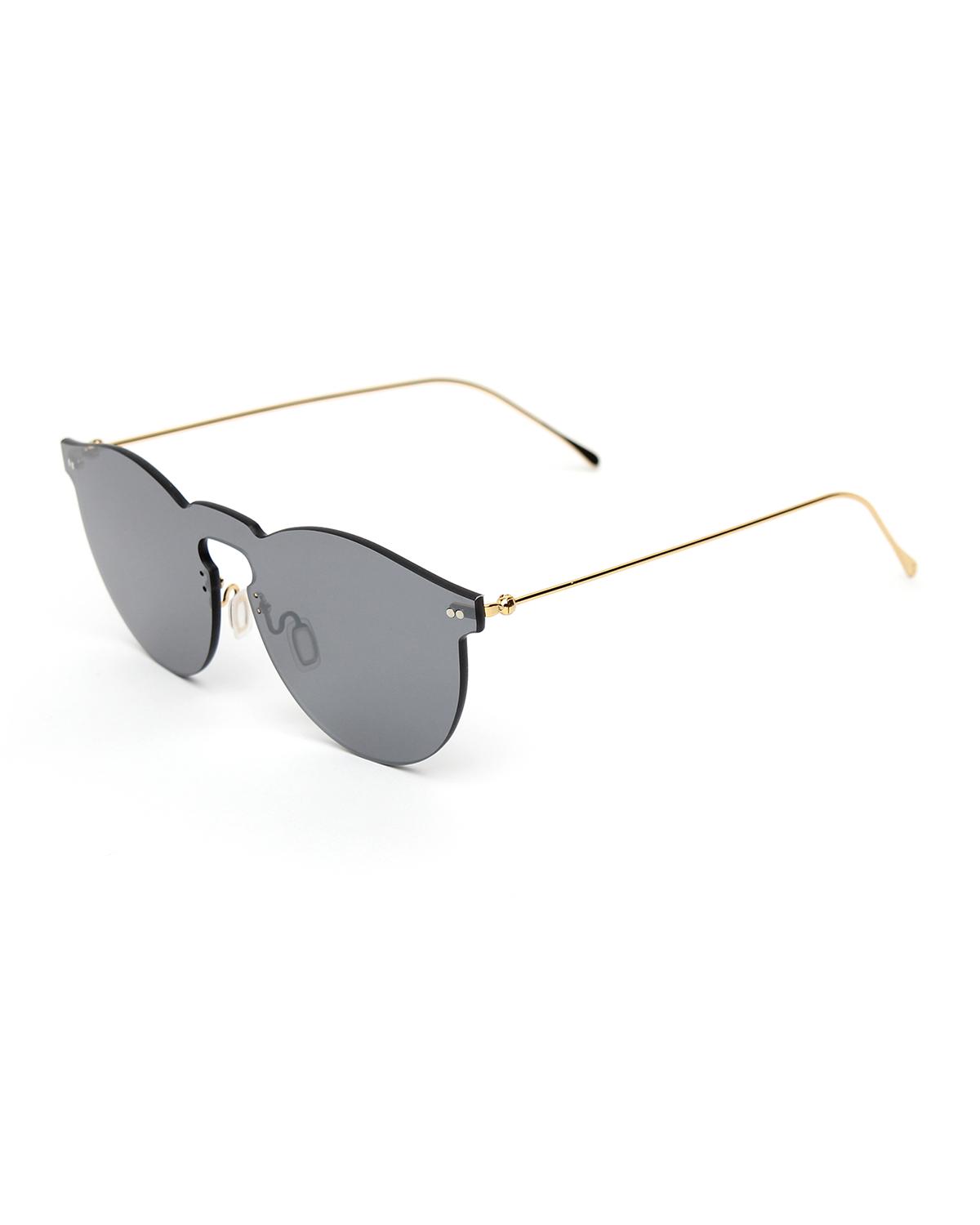 Illesteva Rimless Mirrored Sunglasses, Gray - Bergdorf Goodman