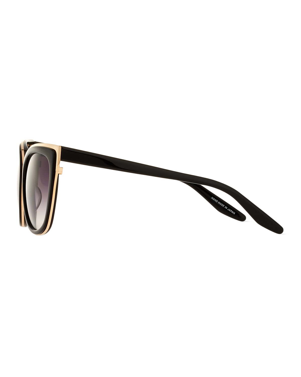 Barton Perreira Winette Cat-Eye Sunglasses, Black/Gold