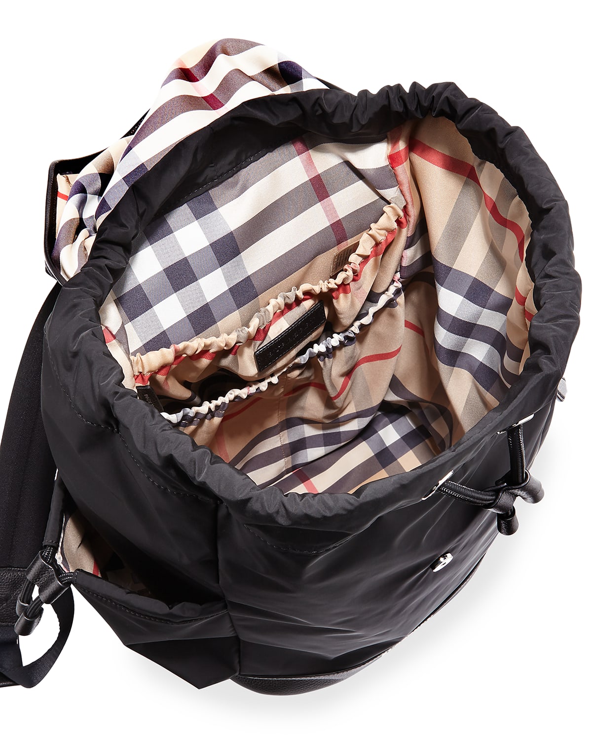 Burberry Watson FlapTop Diaper Bag Backpack, Black