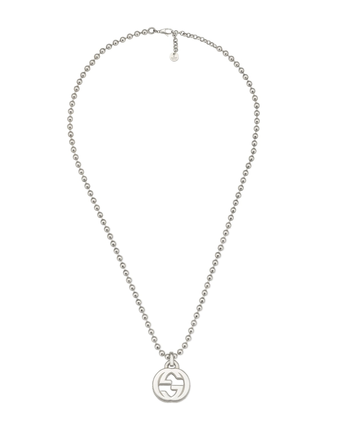 Gucci Men's GucciGhost Pendant Necklace, Silver - Bergdorf Goodman