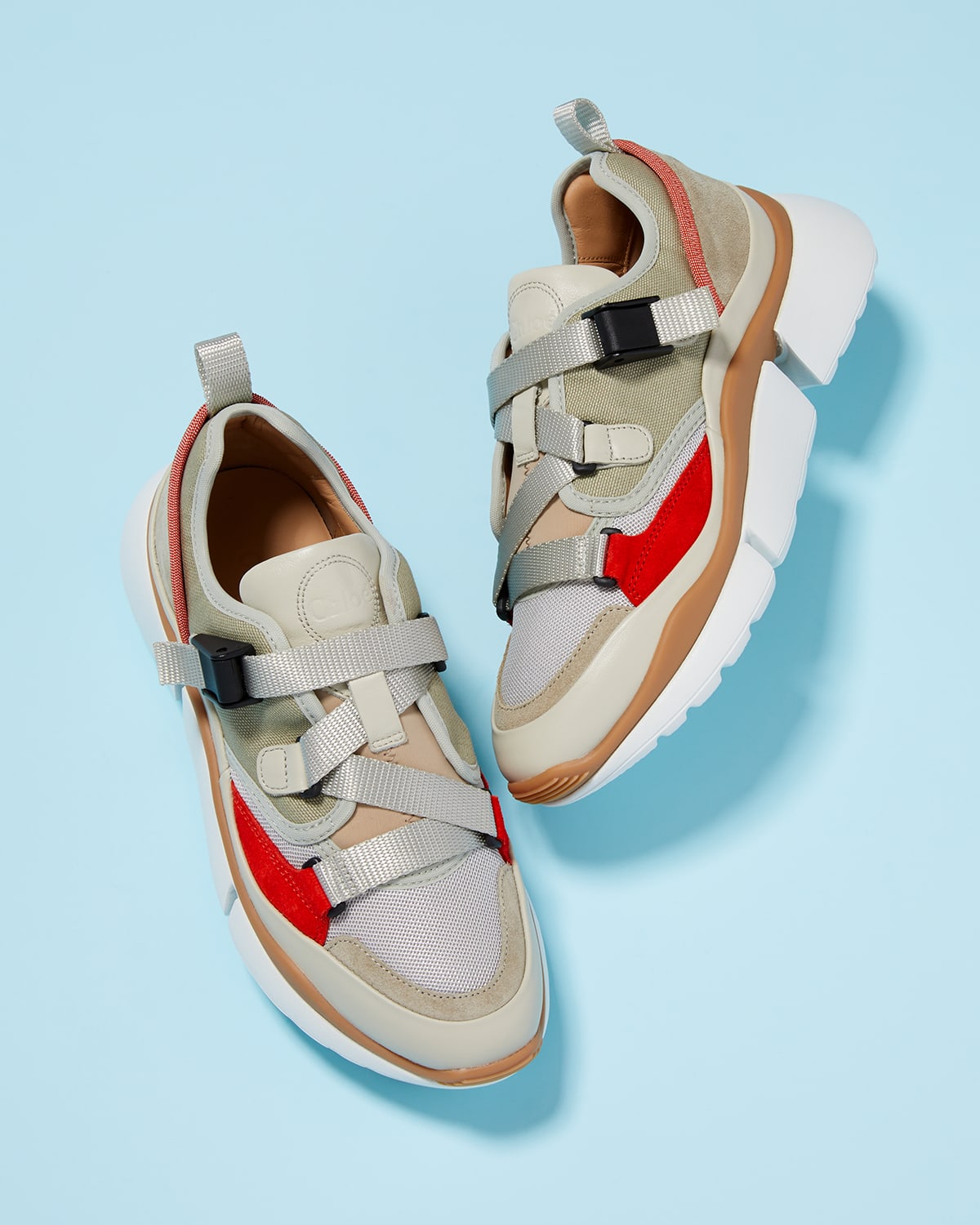 Chloe Sonnie Multicolor Buckle Sneakers - Bergdorf Goodman