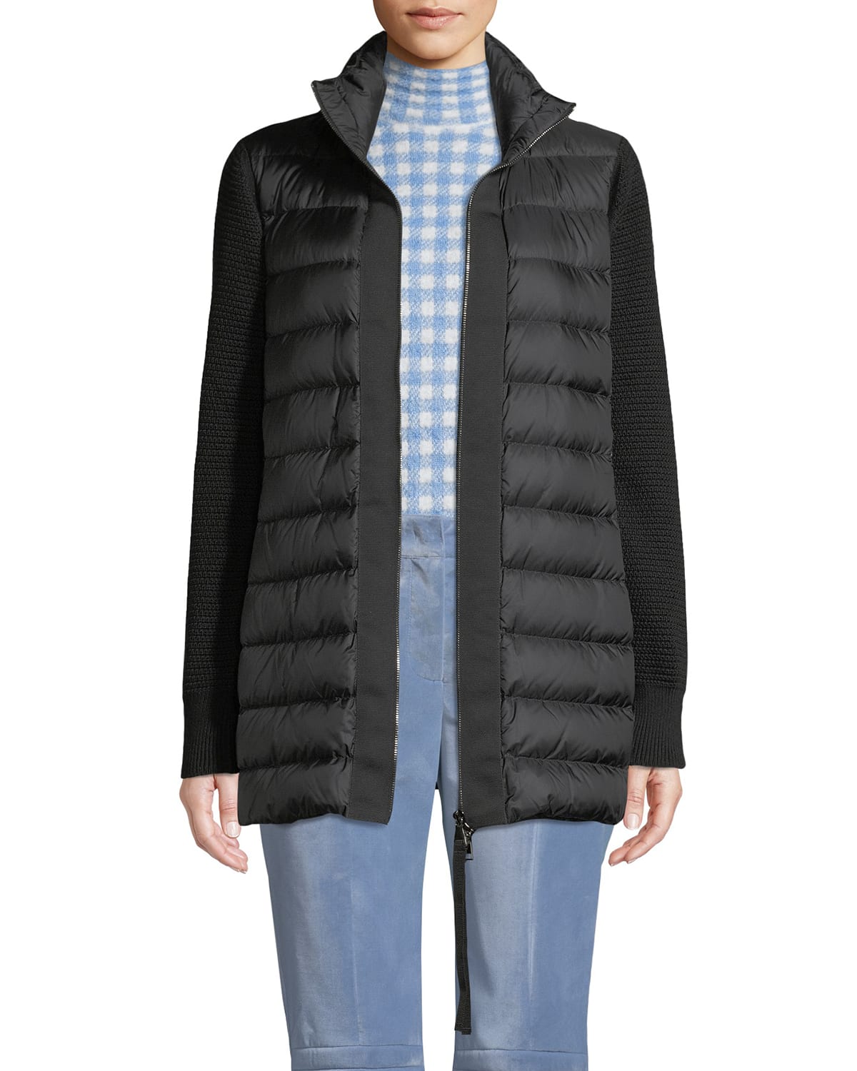 ジャケット・アウター MONCLER MAGLIONE TRICOT CARDIGAN XL Moncler Maglione Tricot Cardigan Navy Size XXXL Down Jacket Unisex