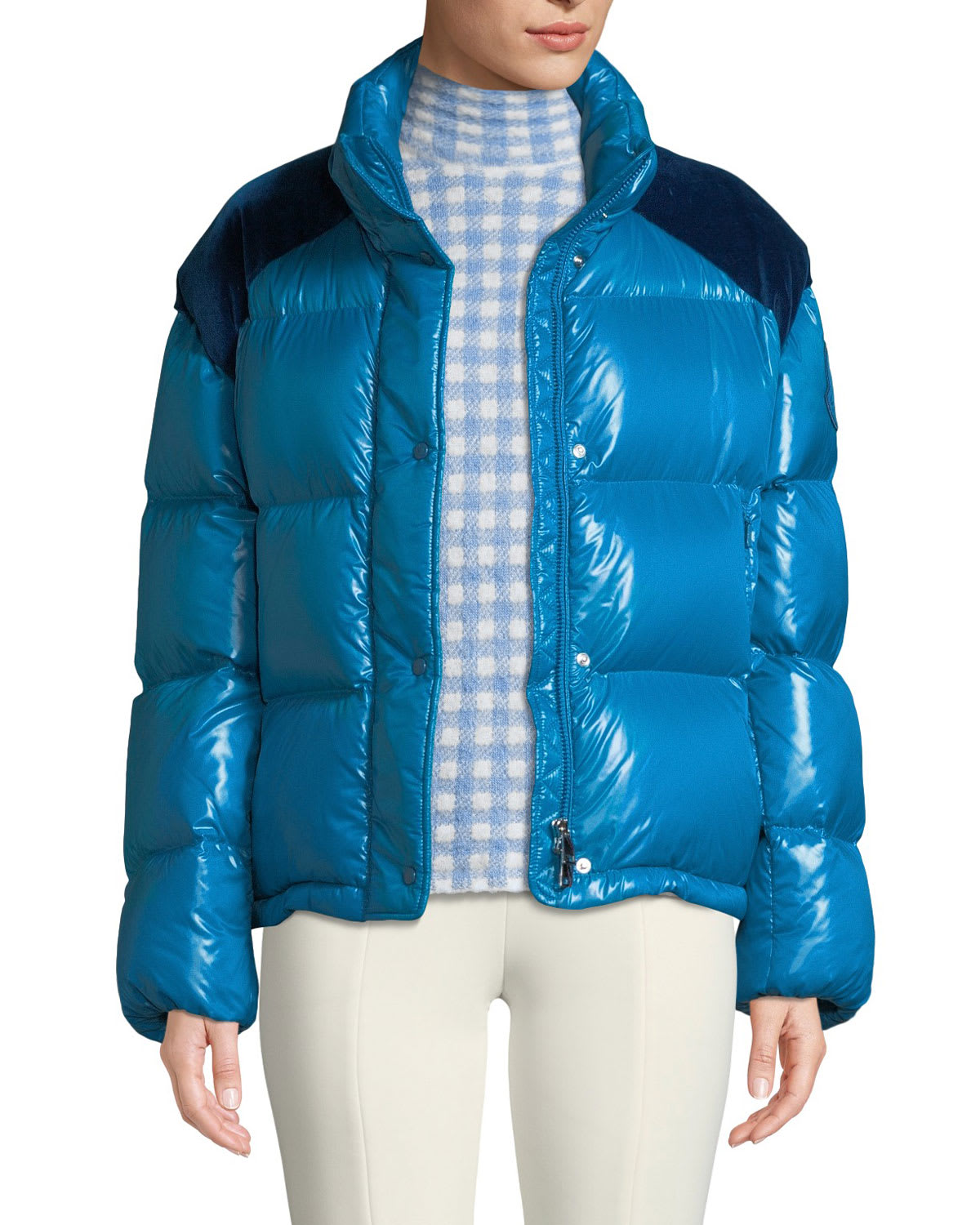 Moncler Moncler Genius Chouette Puffer Jacket w Contrast Shoulders