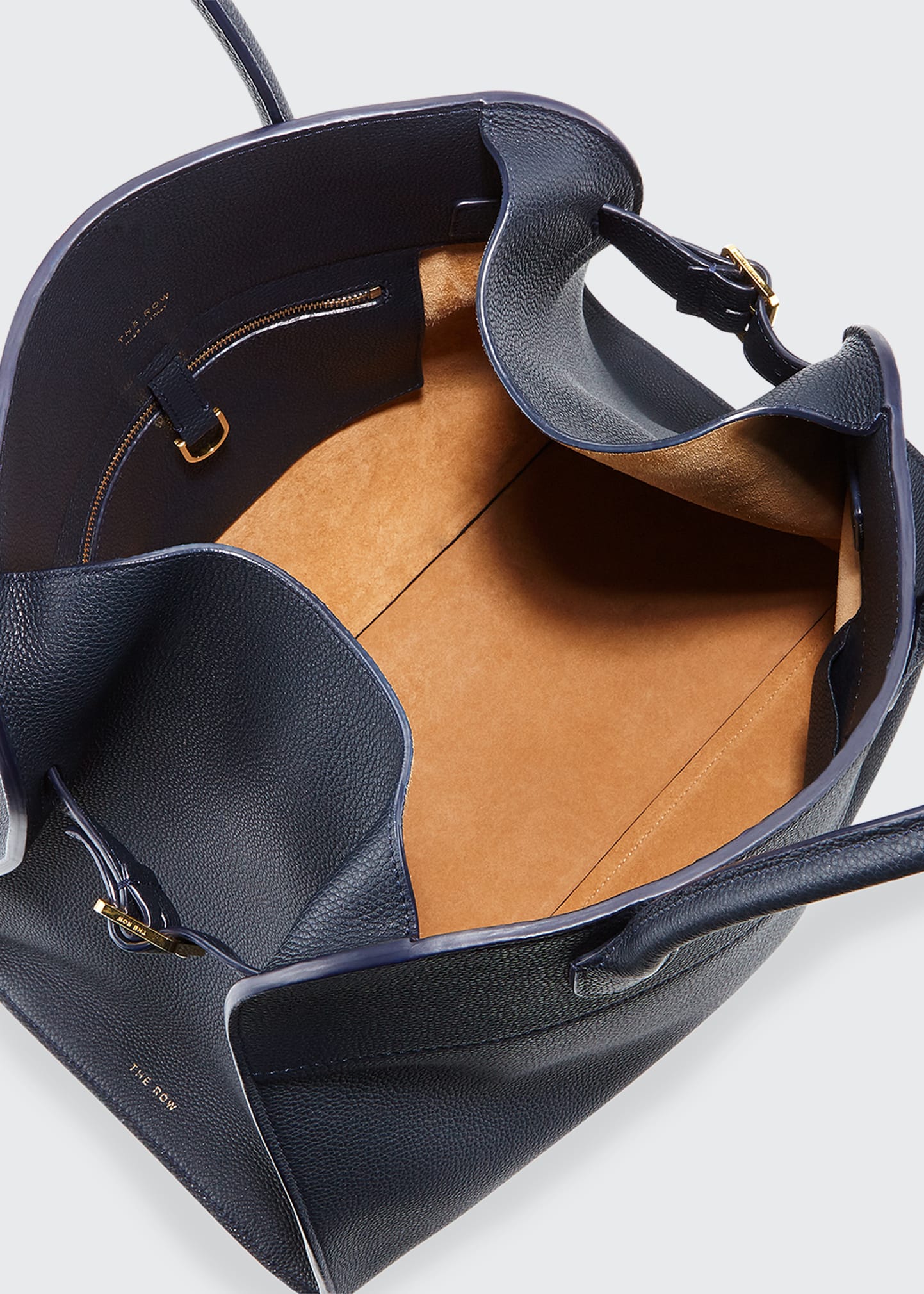 THE ROW Soft Margaux 10 Top Handle Bag in Saddle Leather