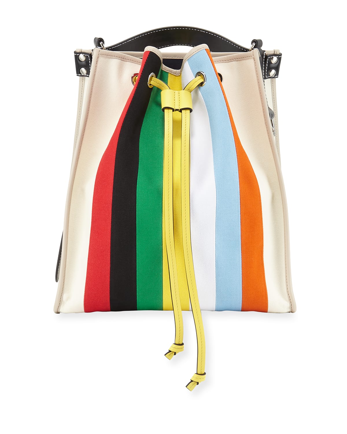 JW Anderson Striped Drawstring Tote Bag