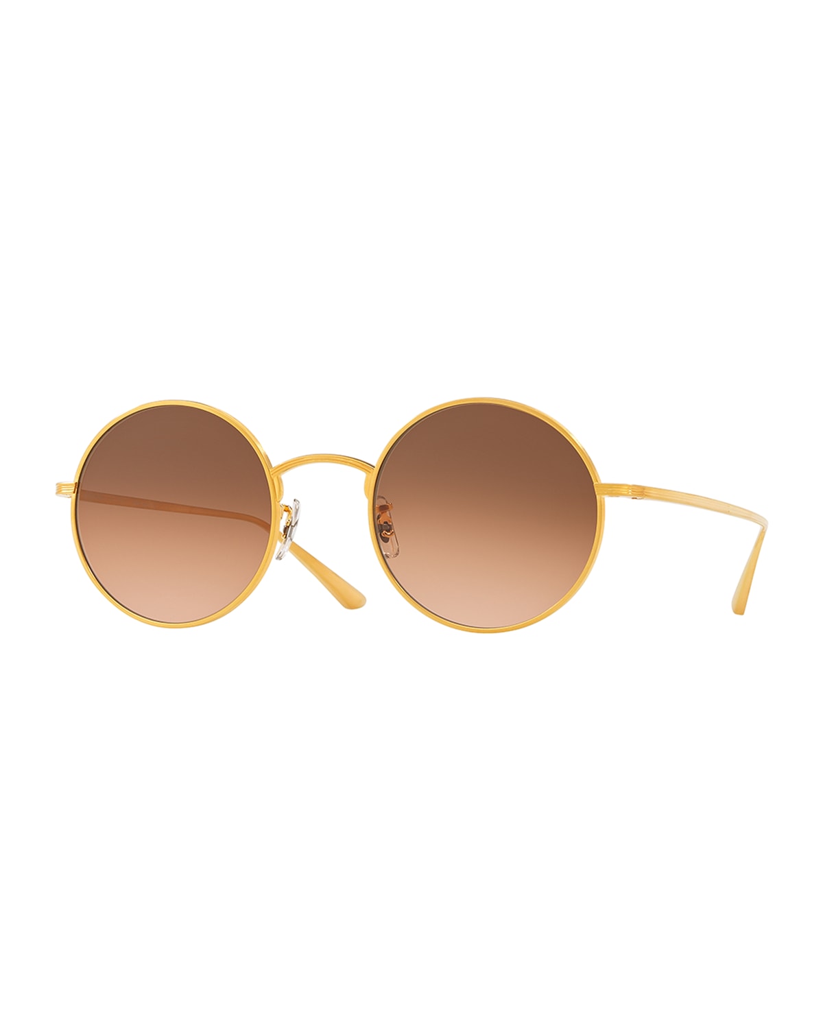 Oliver Peoples The Row After Midnight Round Metal Sunglasses