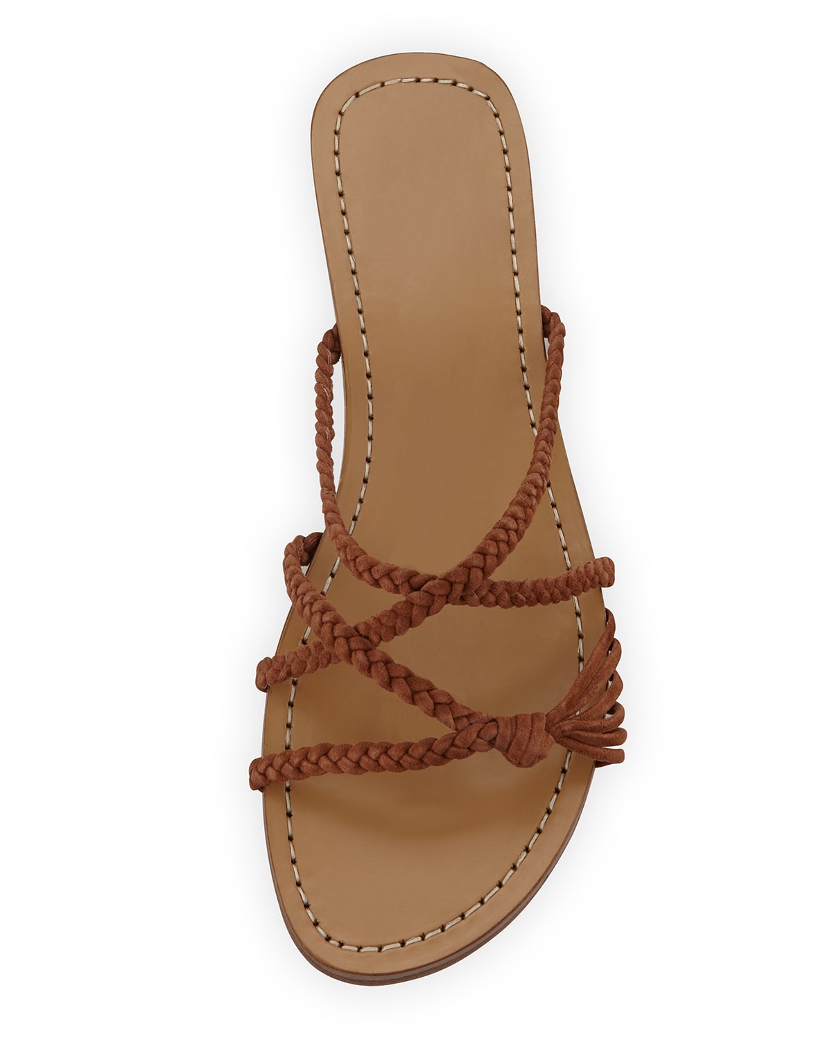 braided suede sandals