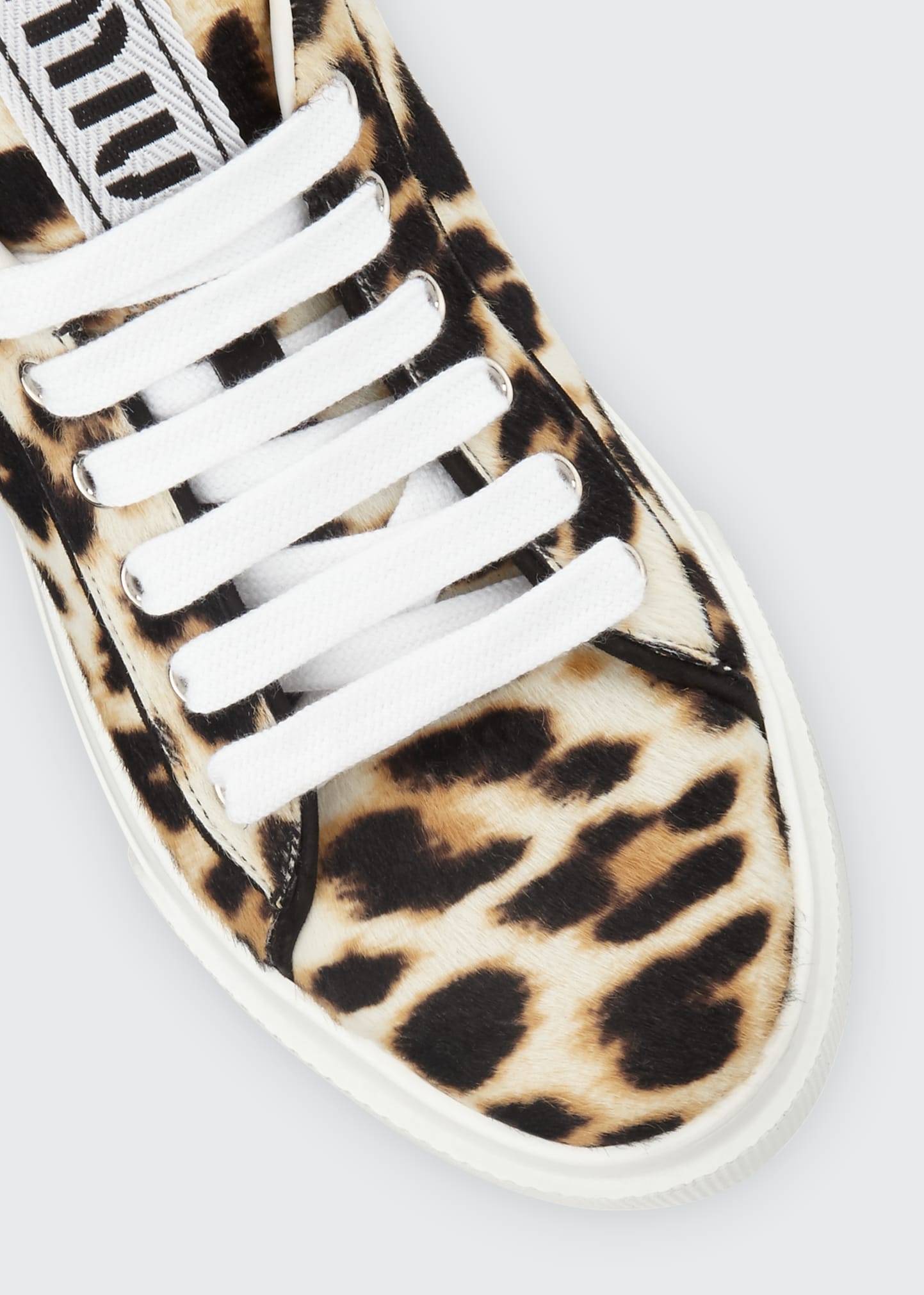 ミミ Miu Miu Cheetah-Print Platform Sneakers - Bergdorf Goodman