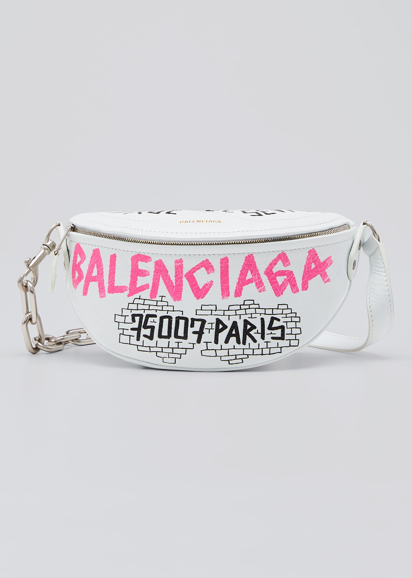 Balenciaga Souvenir XXS Graffiti Lambskin Belt Bag