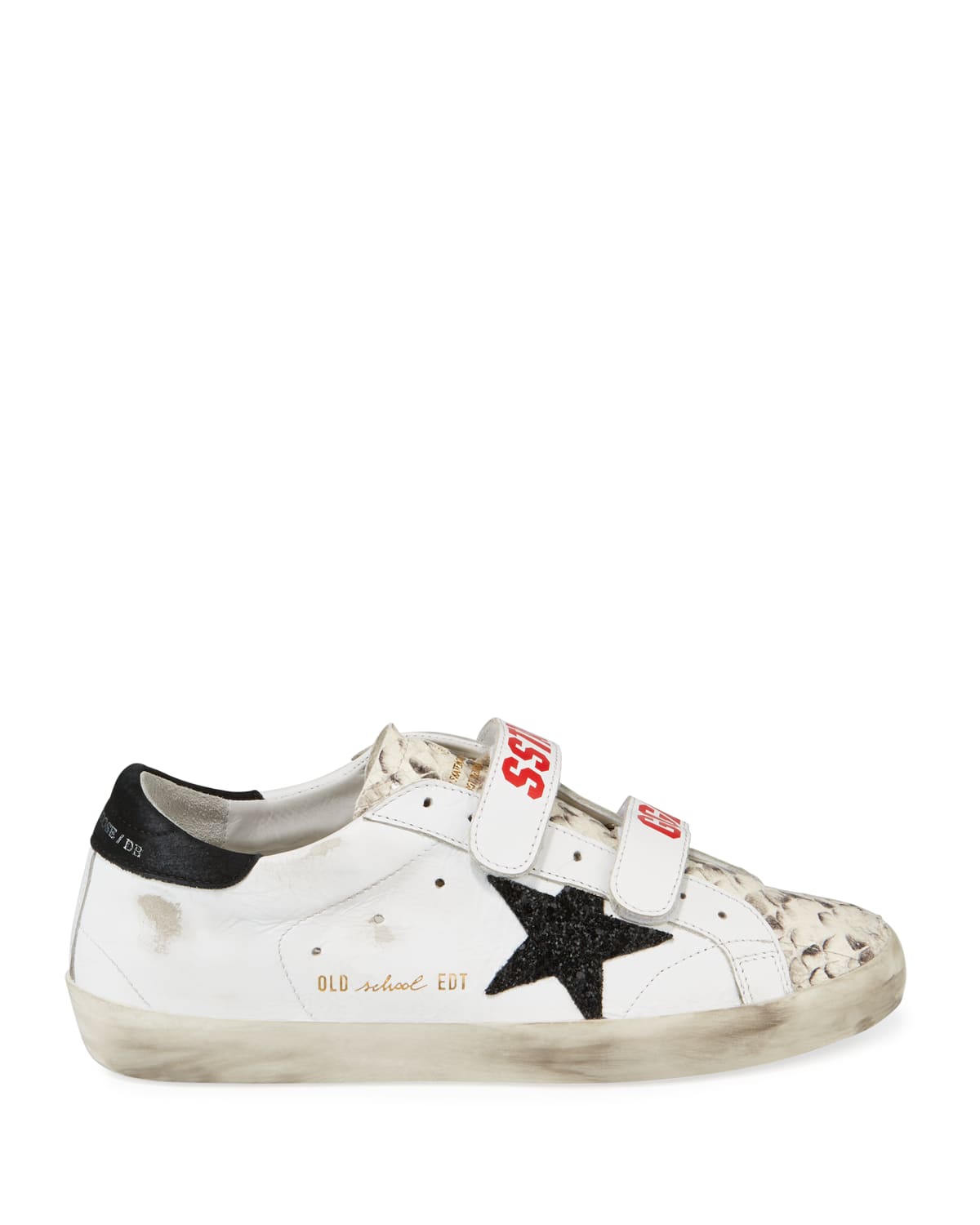 Golden Goose Old School Grip Leather Sneakers - Bergdorf Goodman