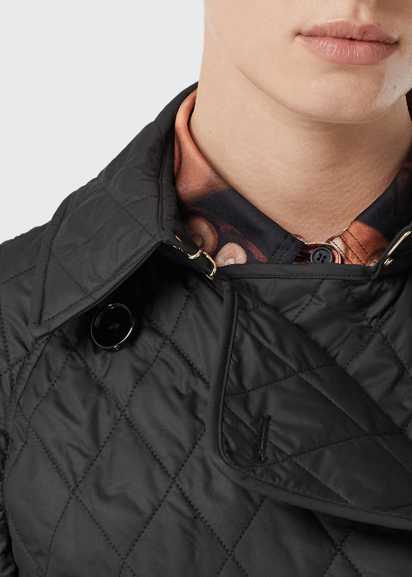 【BURBERRY】TYTHING QUILTED COAT Burberry Tything Quilted Trench Coat - Bergdorf Goodman