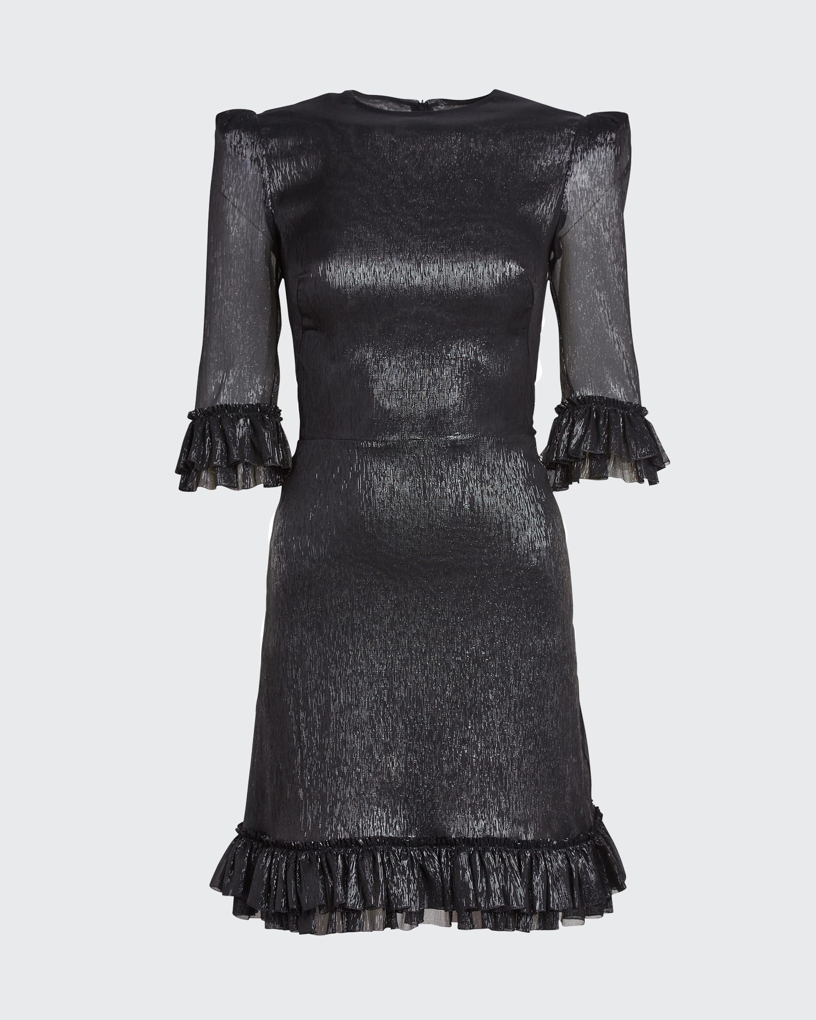 The Vampire's Wife The Festival Metallic 3/4-Sleeve Cocktail Dress -  Bergdorf Goodman