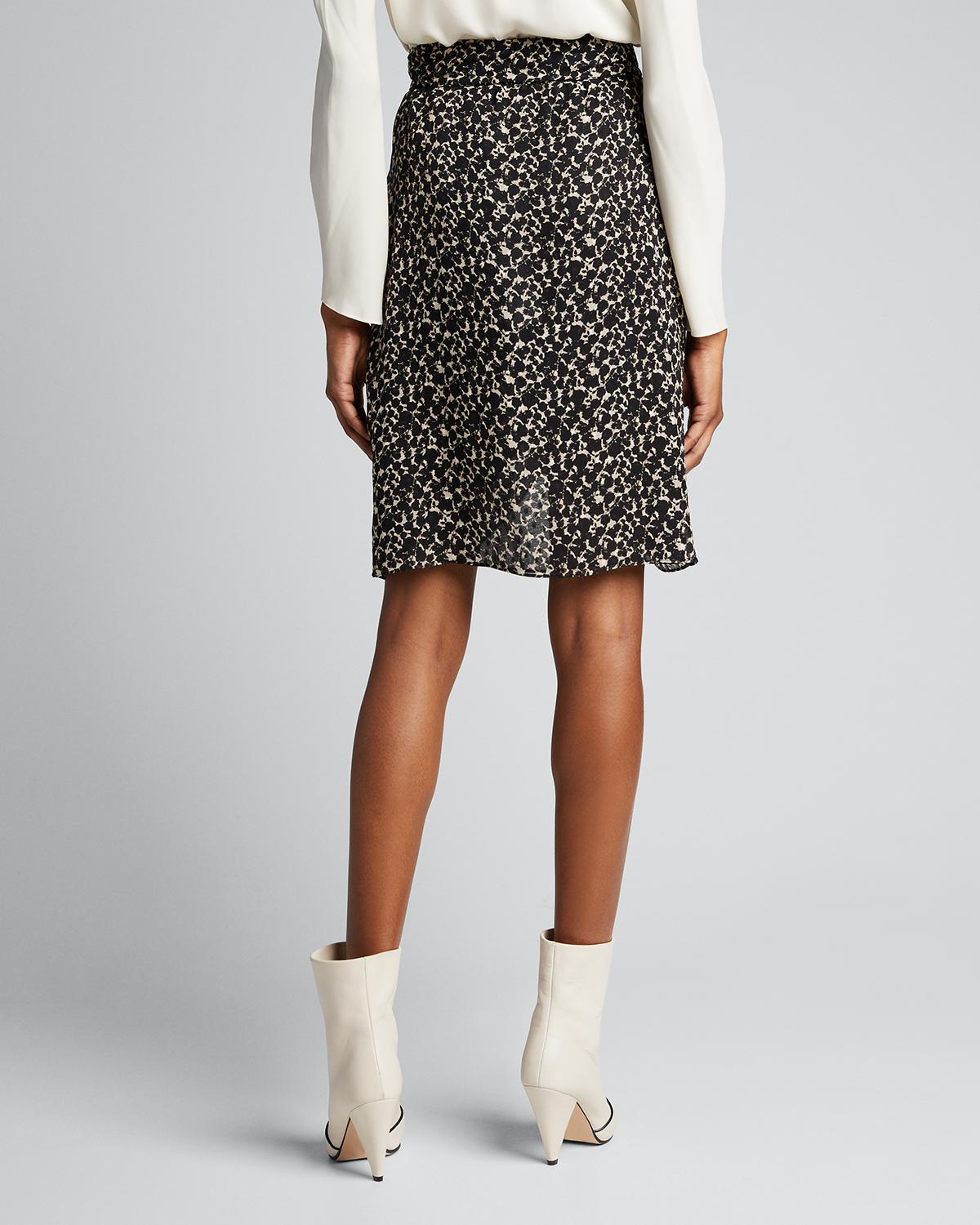 Iro Fallon Printed Wrap Skirt
