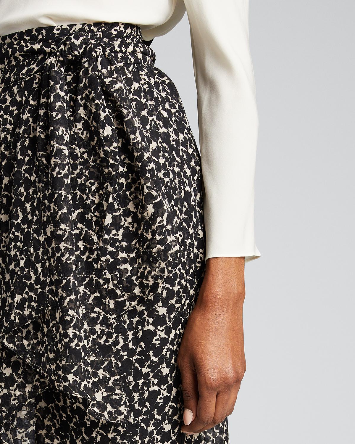 Iro Fallon Printed Wrap Skirt