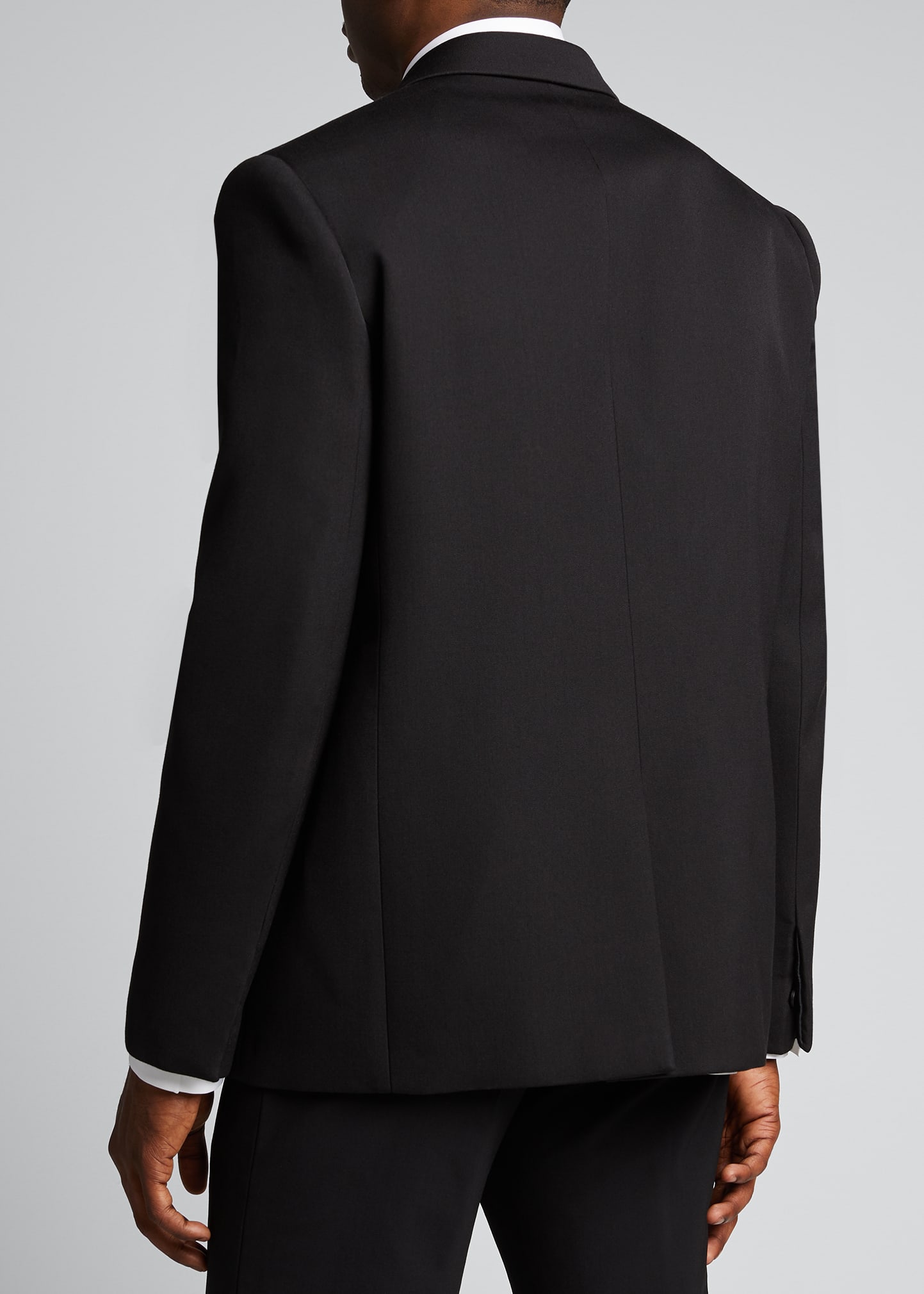 【送料&関税込】Bottega Veneta Black Wool Tuxedo Jacket Bottega Veneta Men's Intrecciato Leather Blouson Jacket