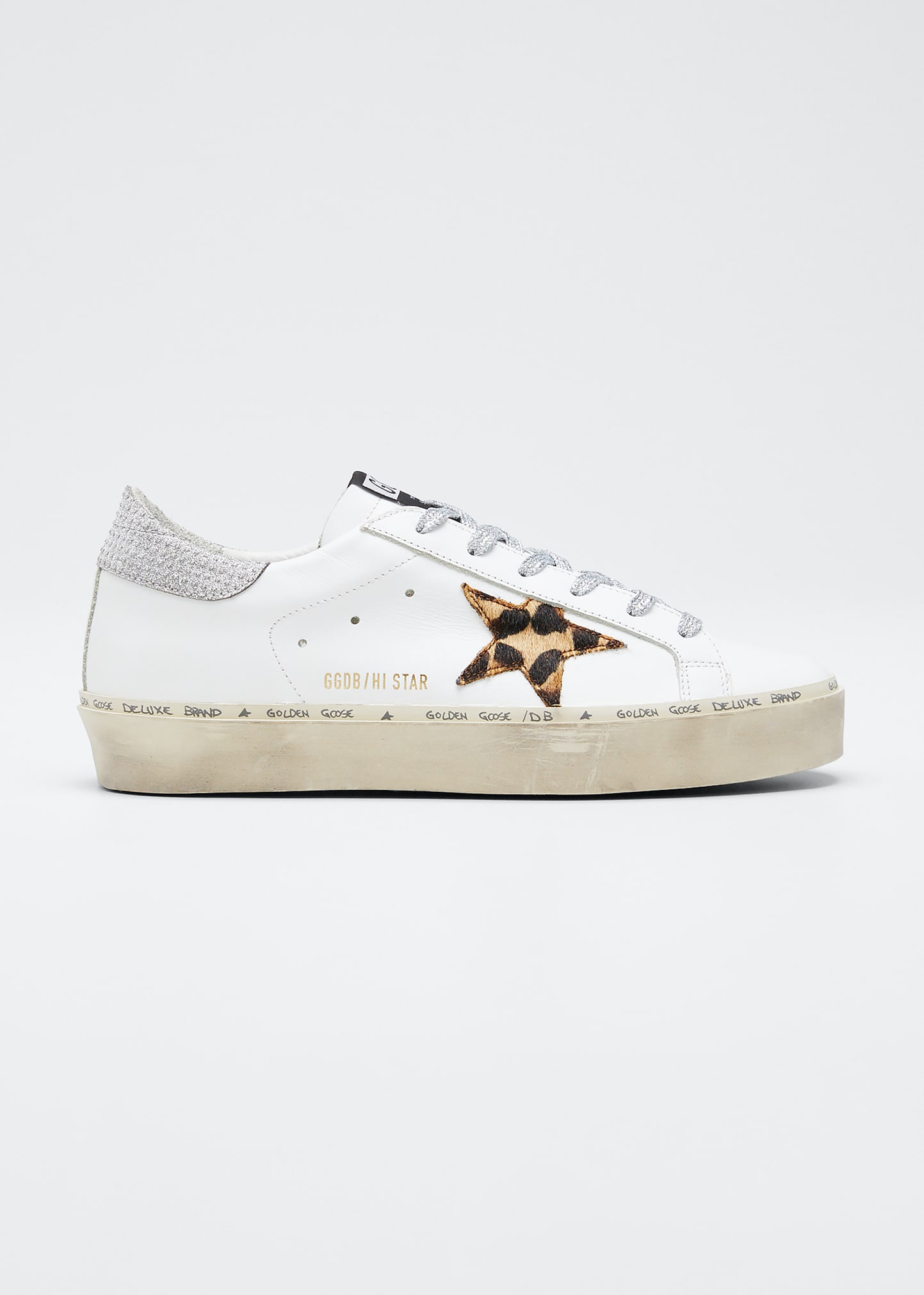 まるみ様☆ GOLDEN  　SKY STAR leopard Golden Goose Mid Star Leopard Print Sneakers | Grey | FARFETCH