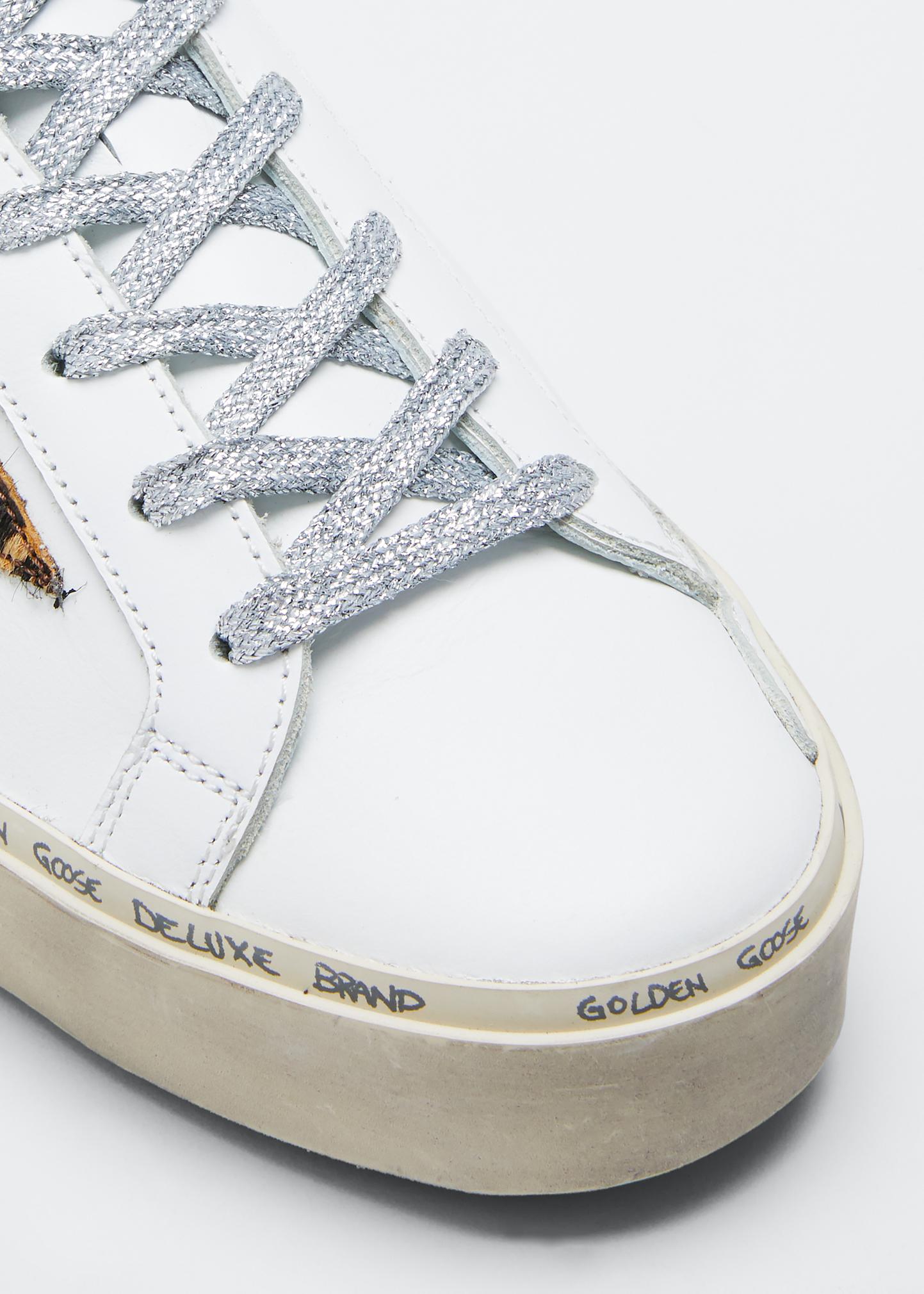 Golden Goose Hi Star Leopard Metallic Sneakers - Bergdorf Goodman