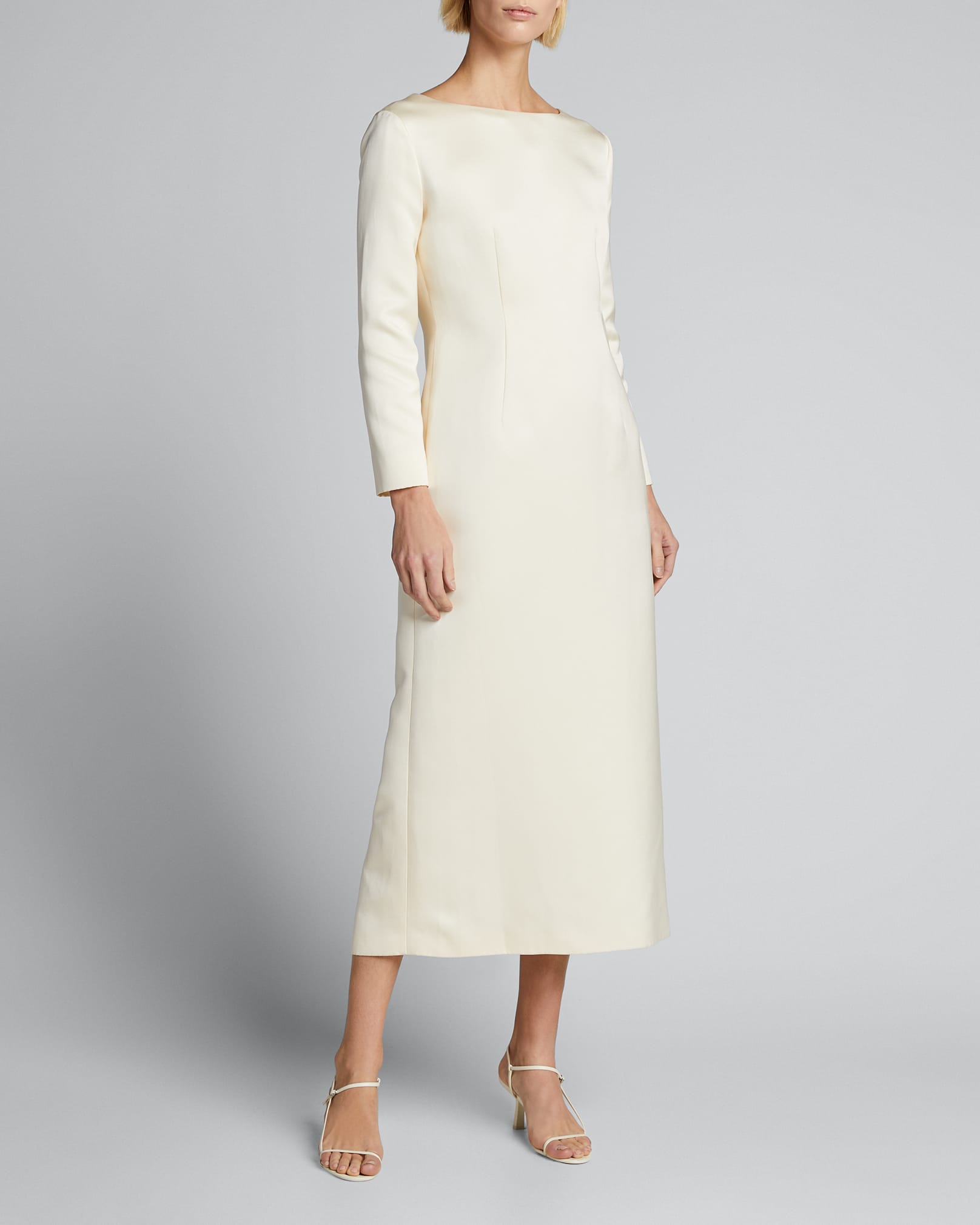 knee length dresses for ladies Valerie Buttoned Midi Dress