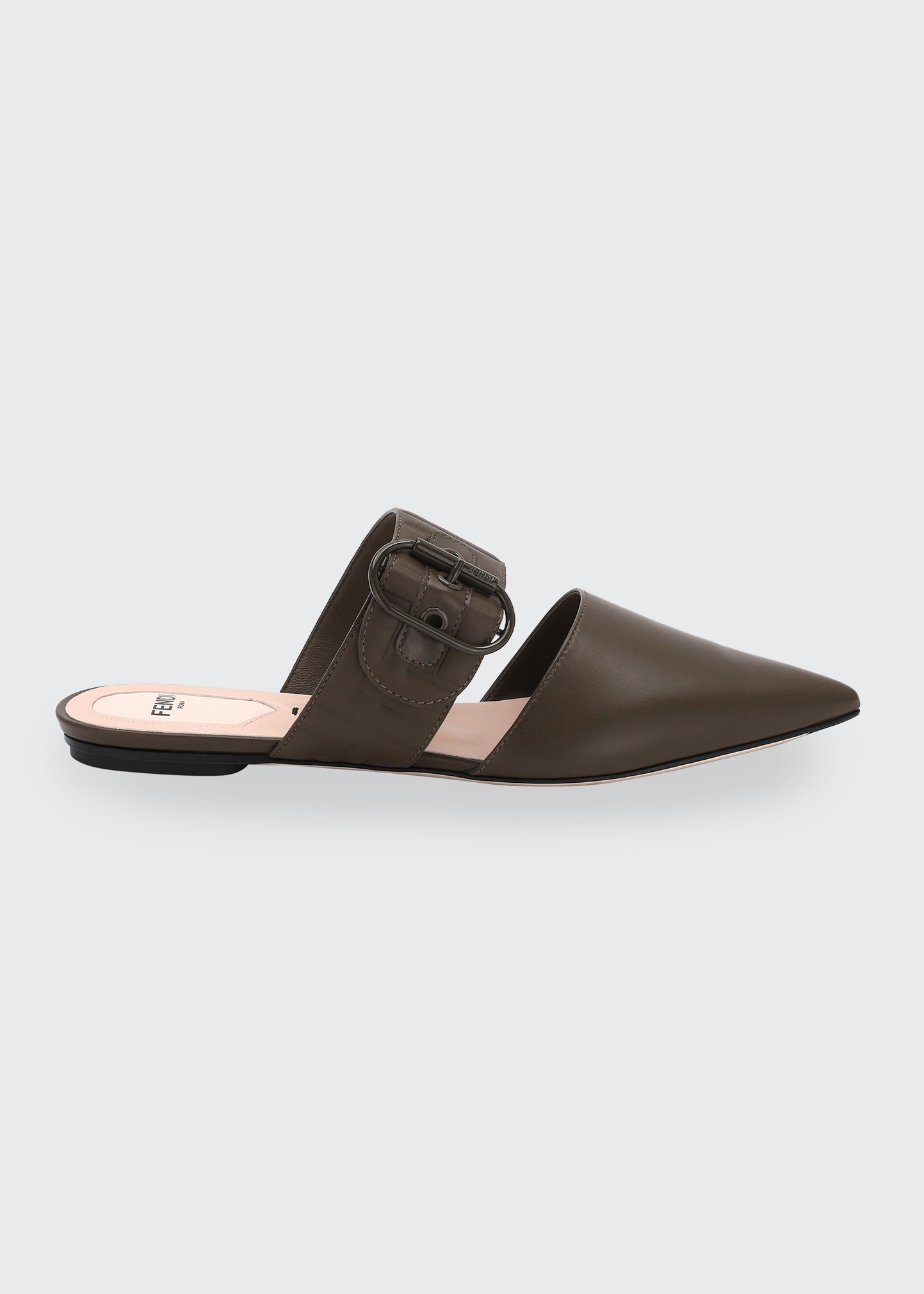 FF Buckle Flat Mules