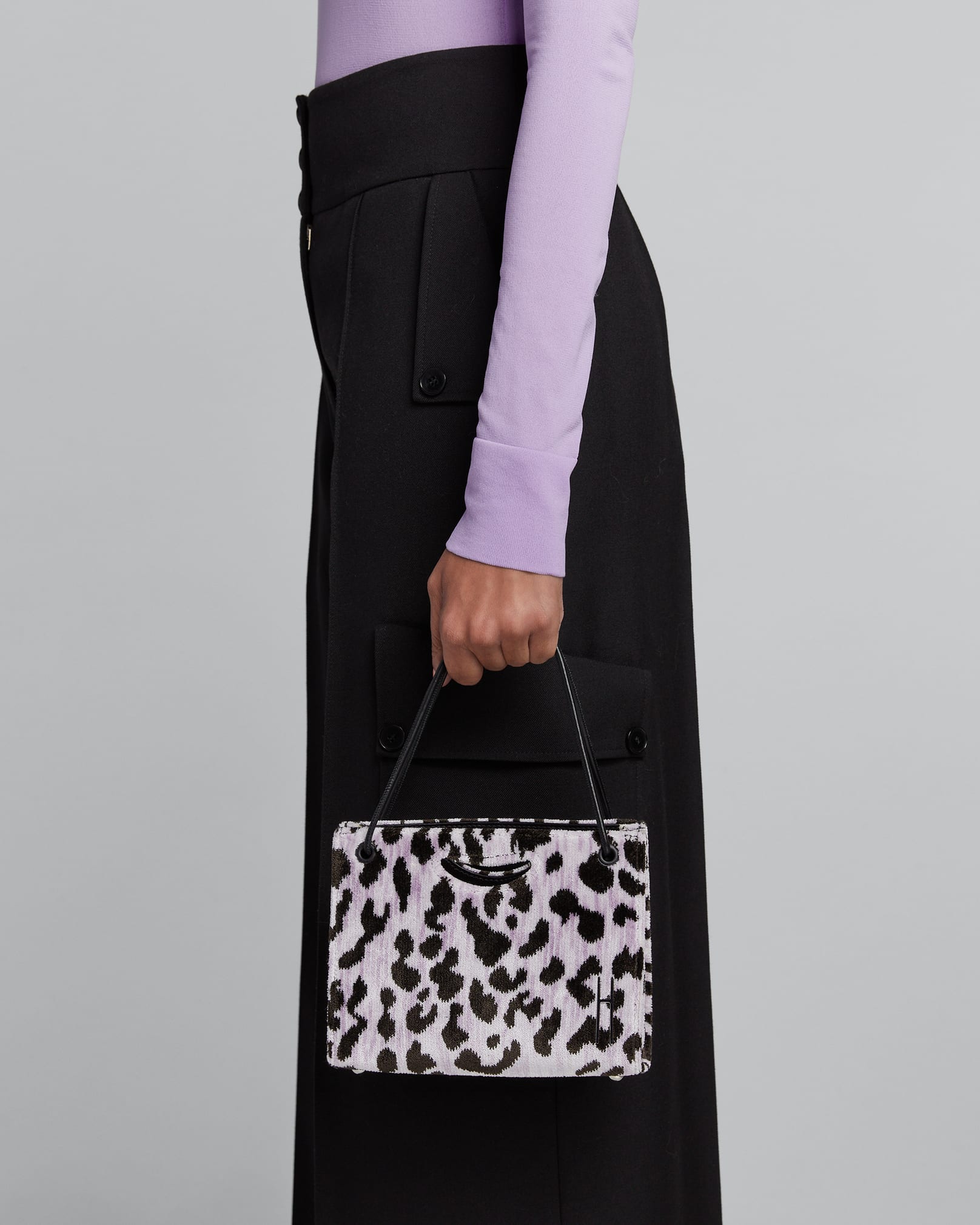 Hayward Mini 1712 Peony Leopard Clutch Bag - Bergdorf Goodman