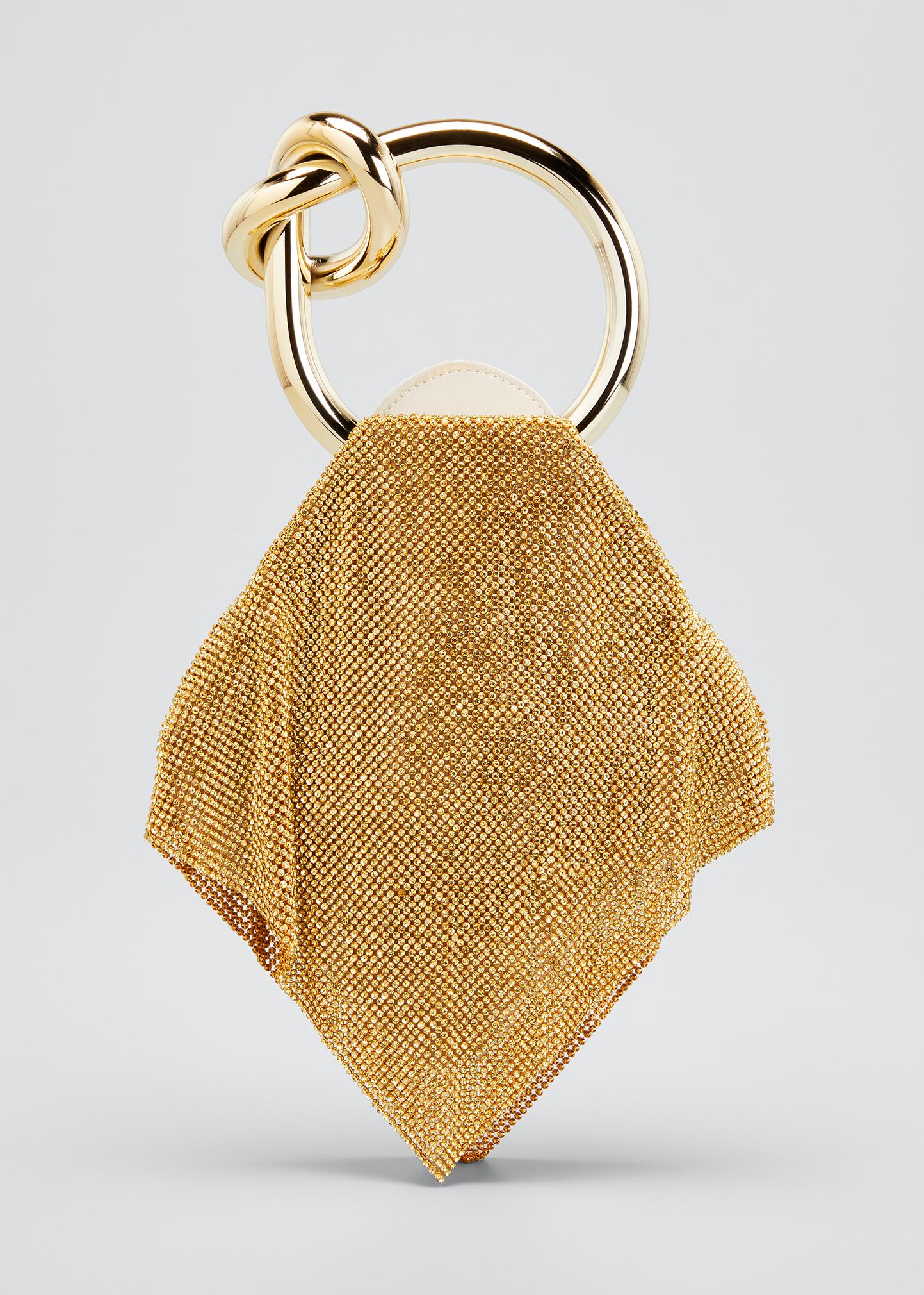 Benedetta Bruzziches Casper Metal Mesh Clutch Bag, Gold - Bergdorf