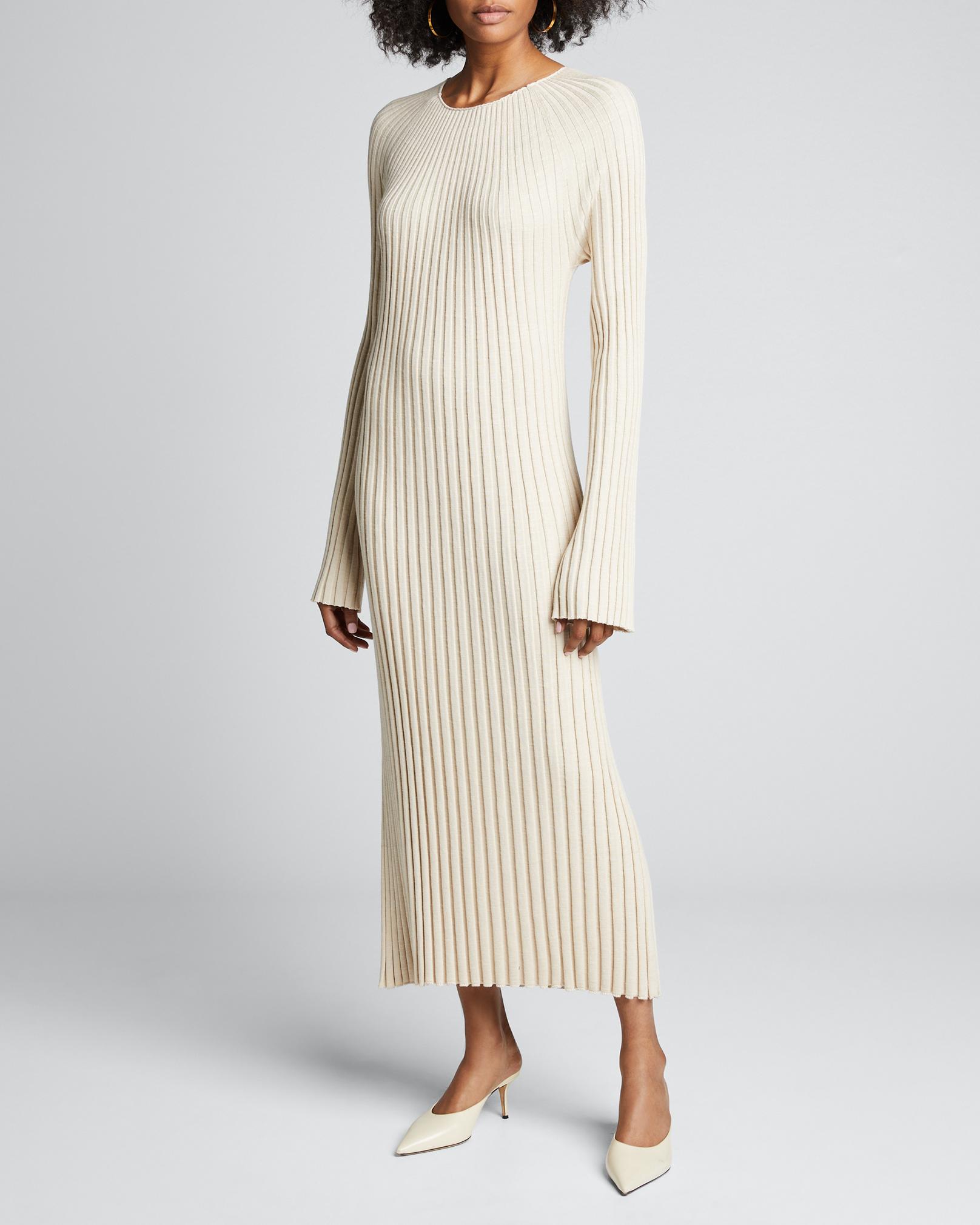 loulou studio asael knit dress De Saison Ribbed Maxi Sweater african print girl dress
